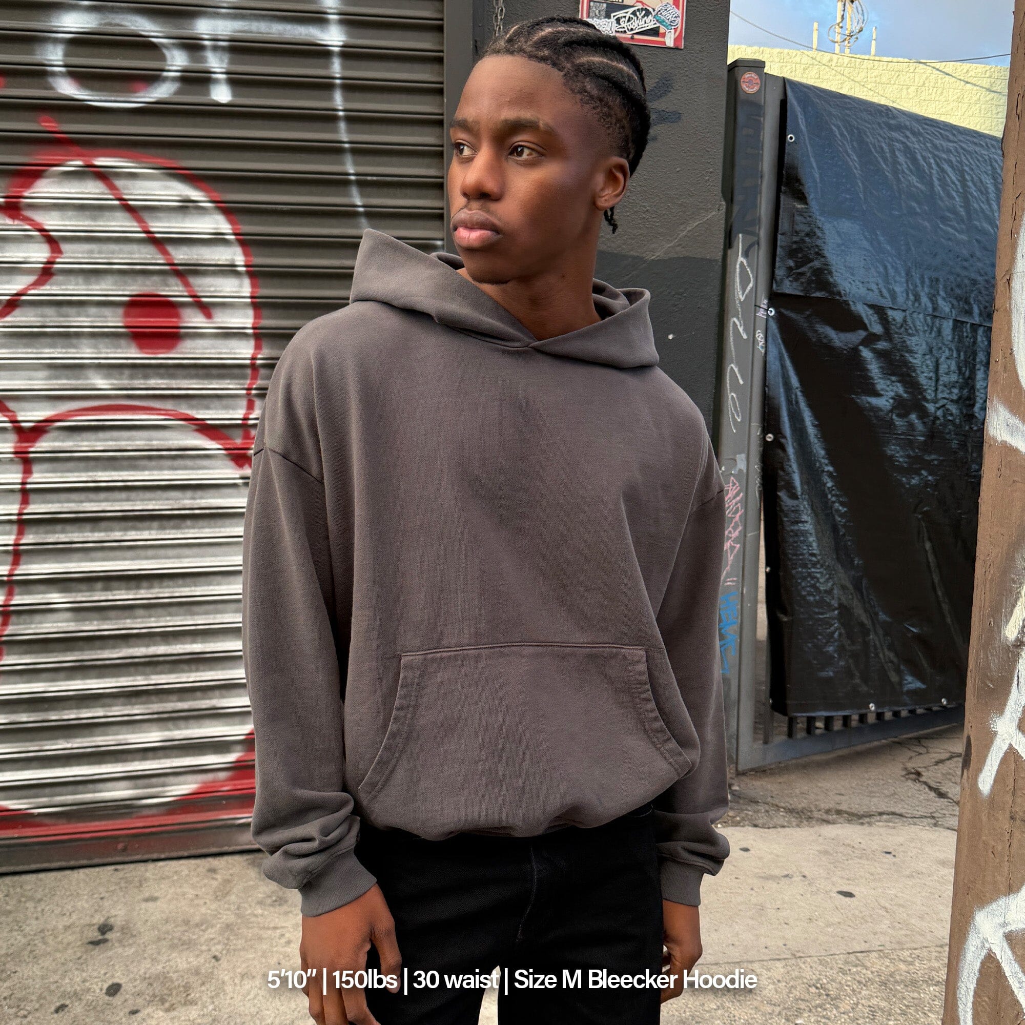 Bleecker Cinched Crop Hoodie | Relaxed. Drop-Shoulder - Image 6