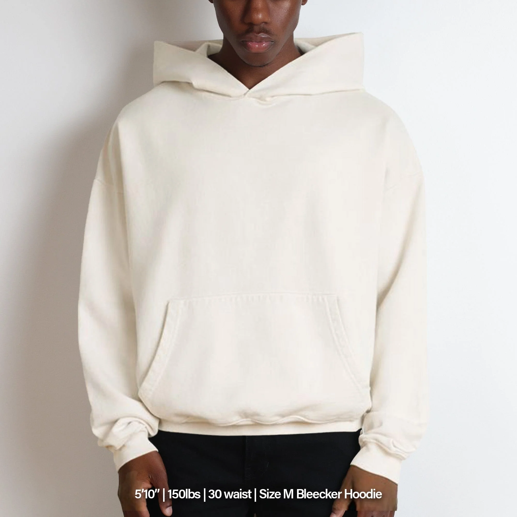 Bleecker Cinched Crop Hoodie | Relaxed. Drop-Shoulder - Image 3