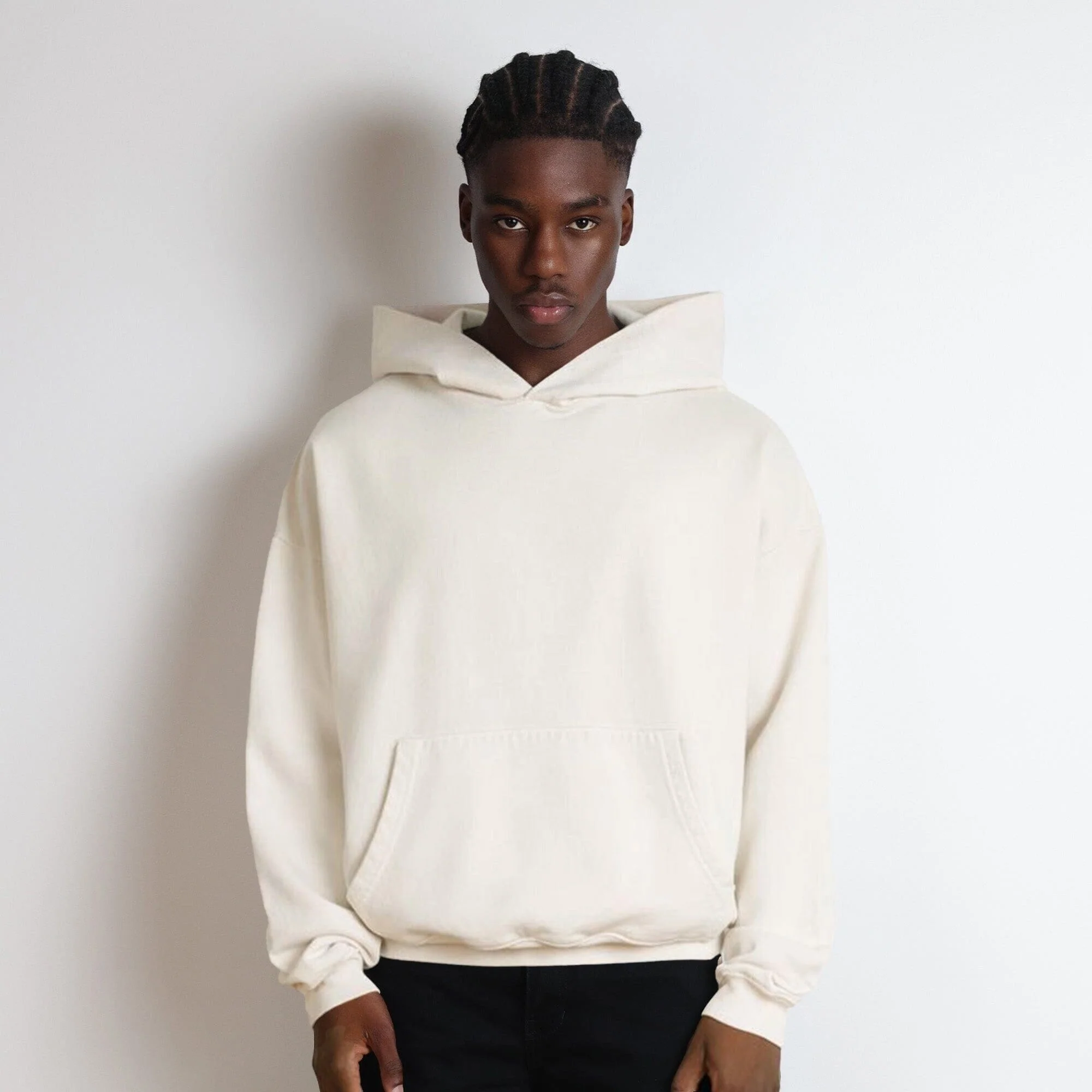 Bleecker Cinched Crop Hoodie | Relaxed. Drop-Shoulder