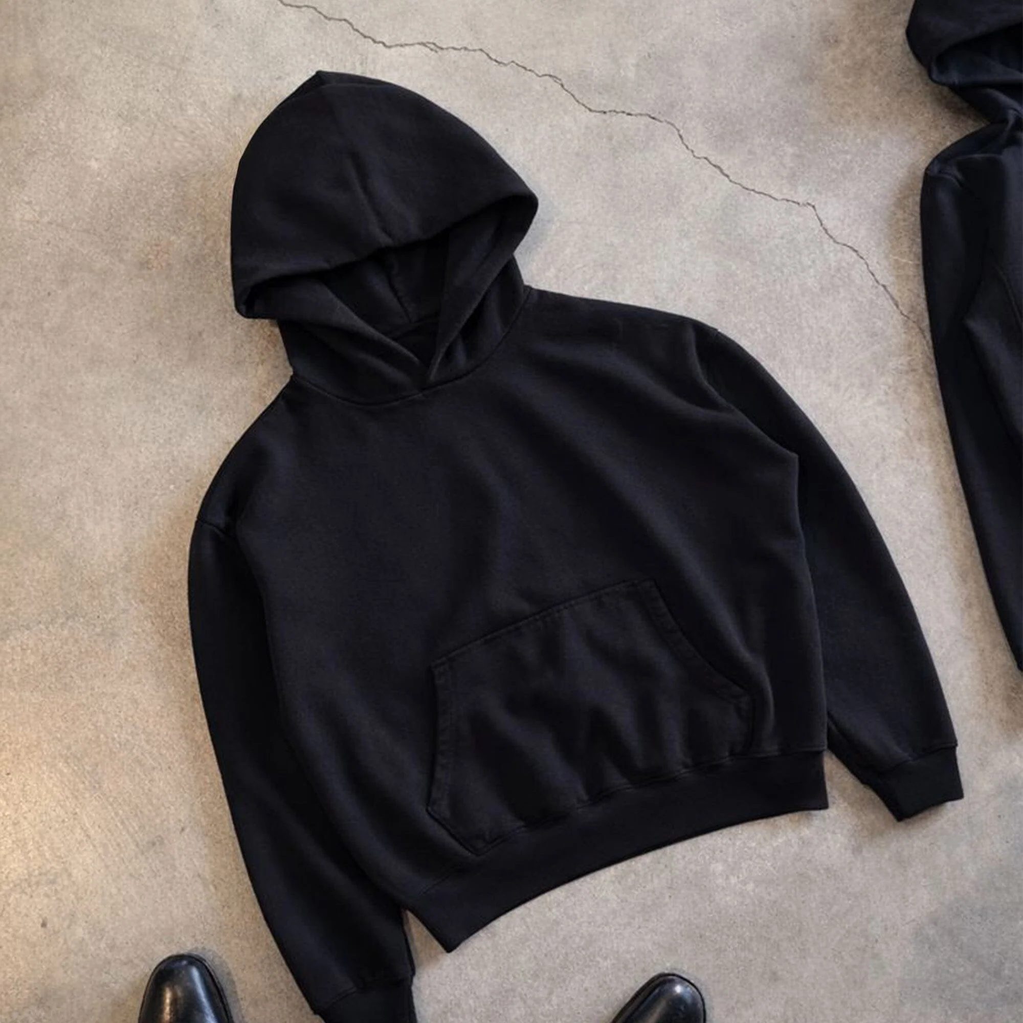 Bleecker Cinched Crop Hoodie | Relaxed. Drop-Shoulder - Image 8