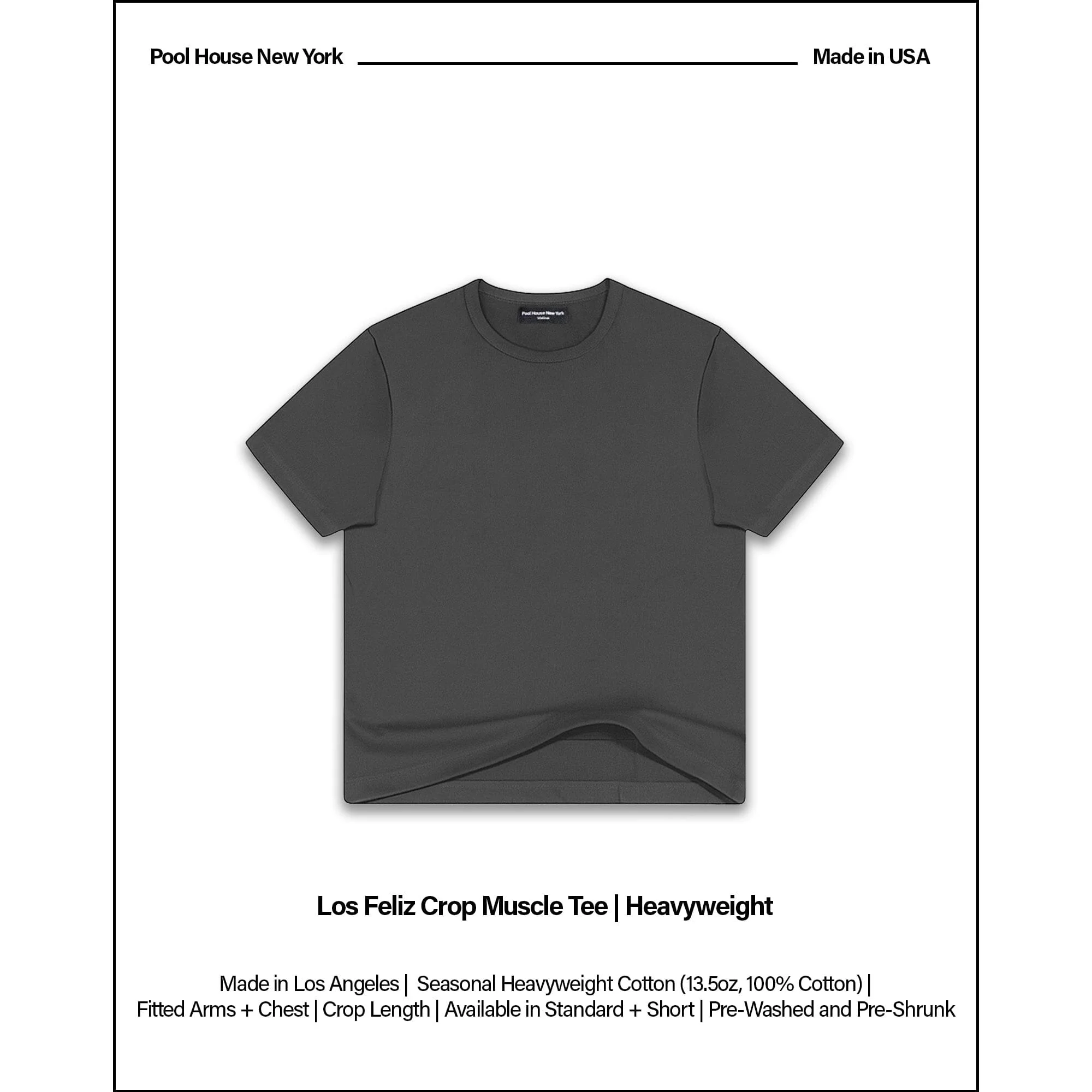 Los Feliz Crop Muscle Tee II | Heavyweight | 13.5oz