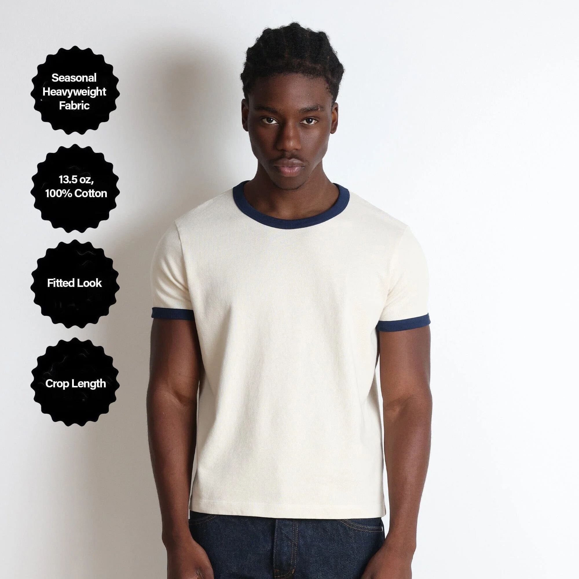 Diego Muscle Tee | Heavyweight | 13.5oz | Ringer