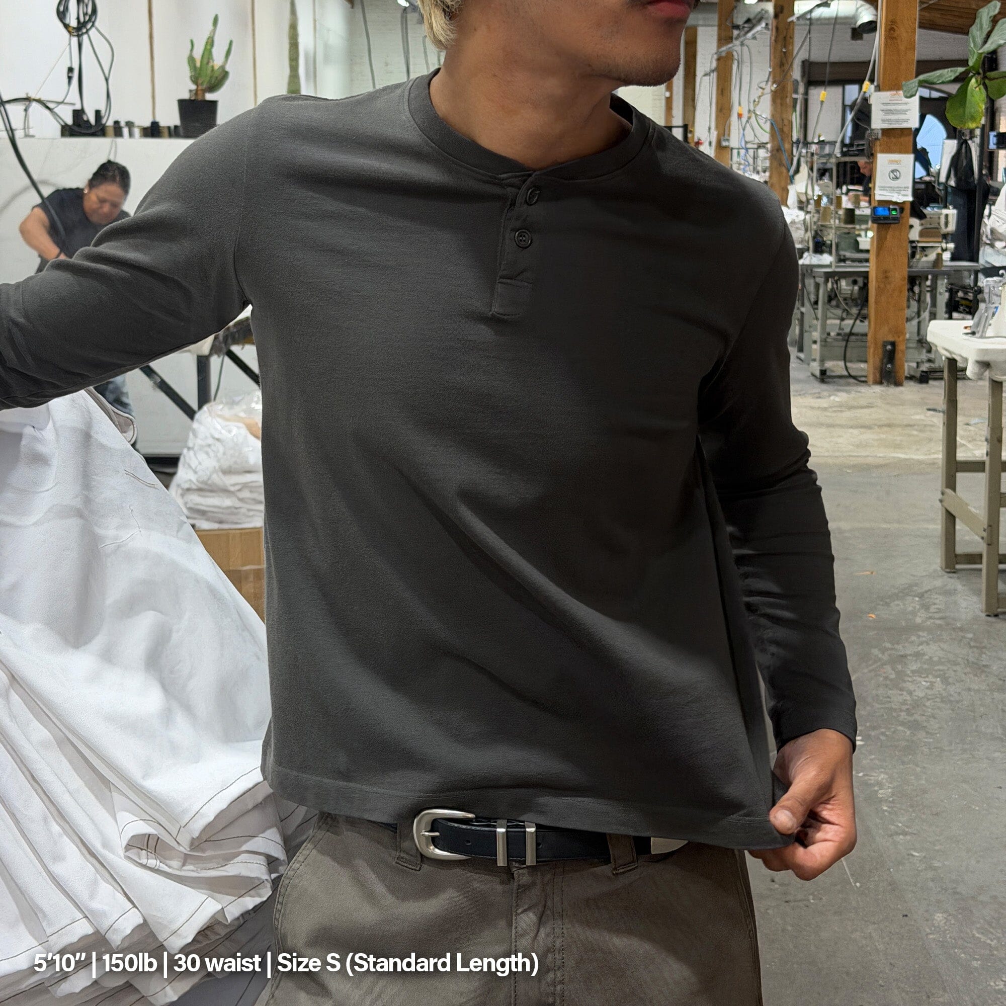 Los Feliz Crop Muscle Tee | Henley Long Sleeve - Image 5