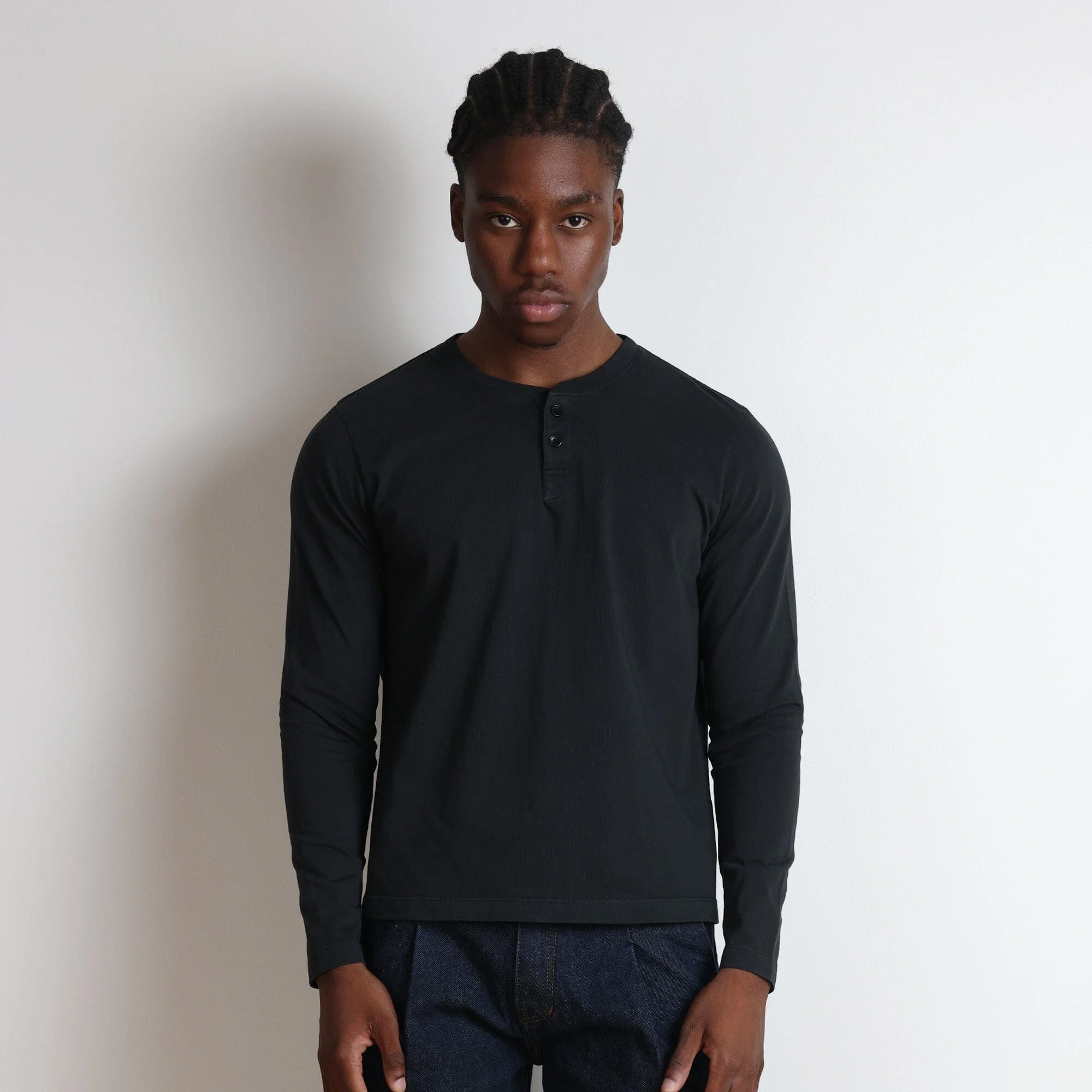 Los Feliz Crop Muscle Tee | Henley Long Sleeve