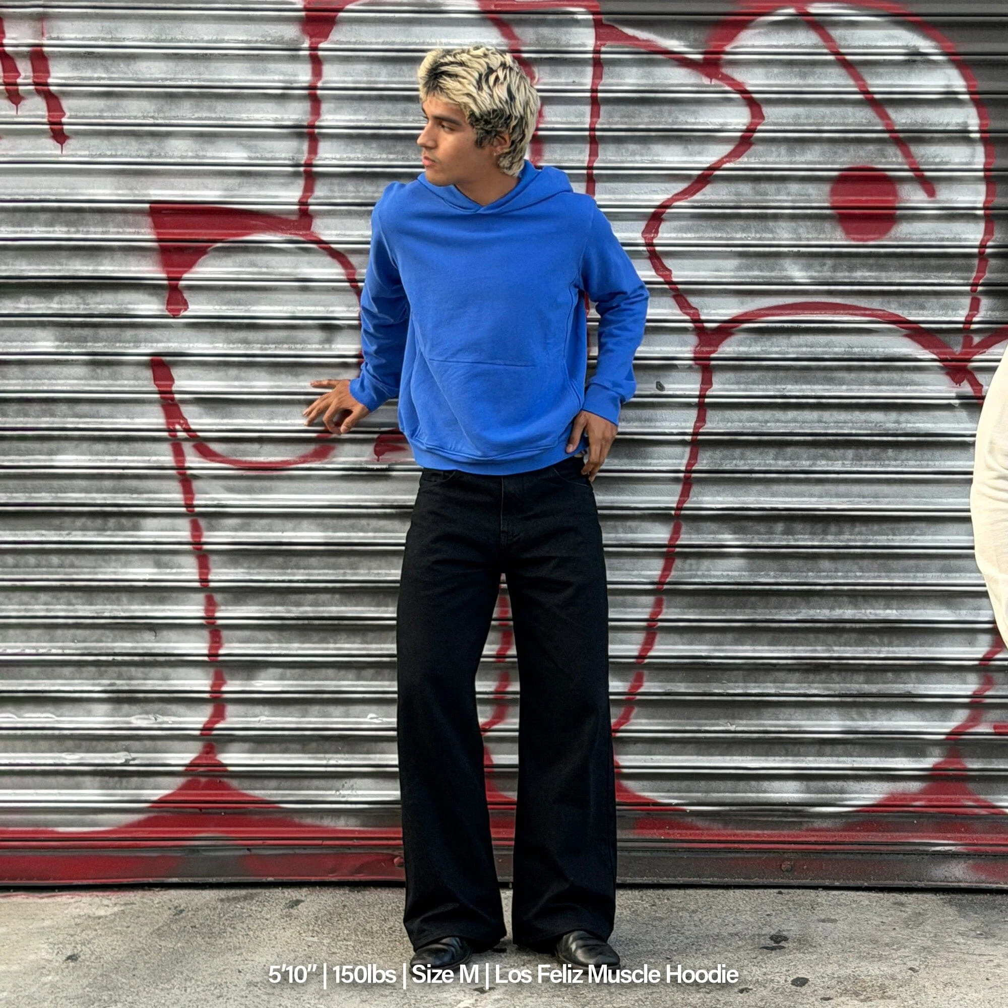 Los Feliz Crop Muscle Hoodie | Fitted - Image 5