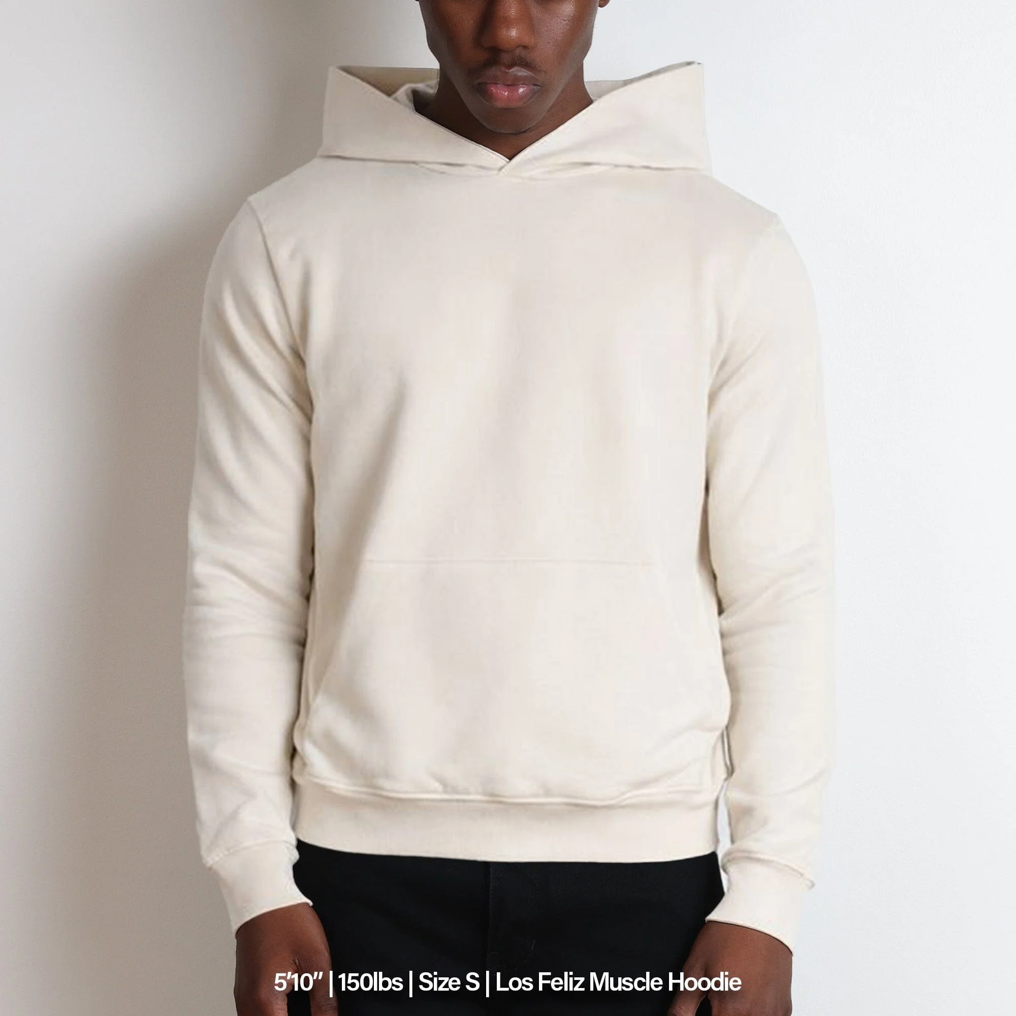 Los Feliz Crop Muscle Hoodie | Fitted - Image 3