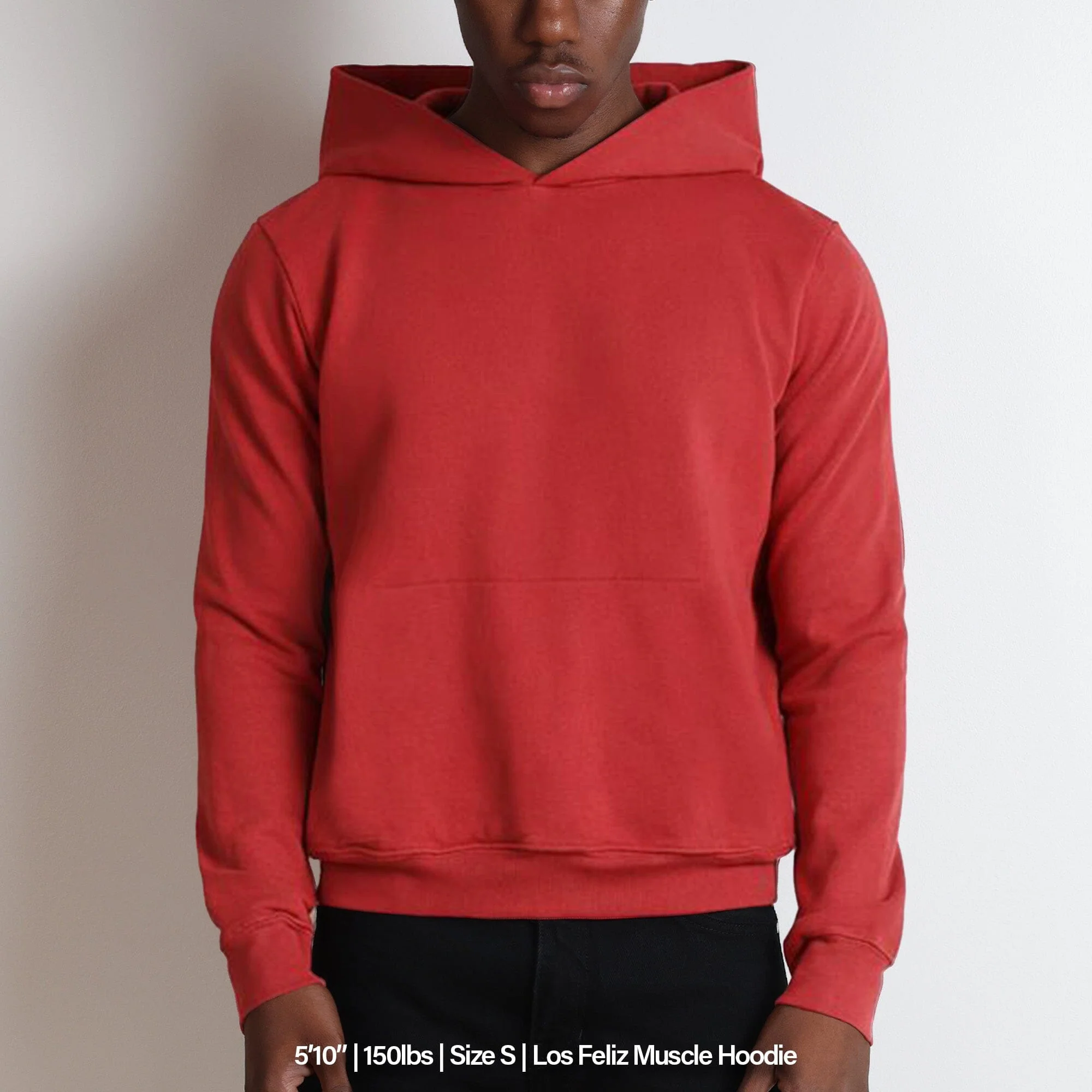 Los Feliz Crop Muscle Hoodie | Fitted - Image 3