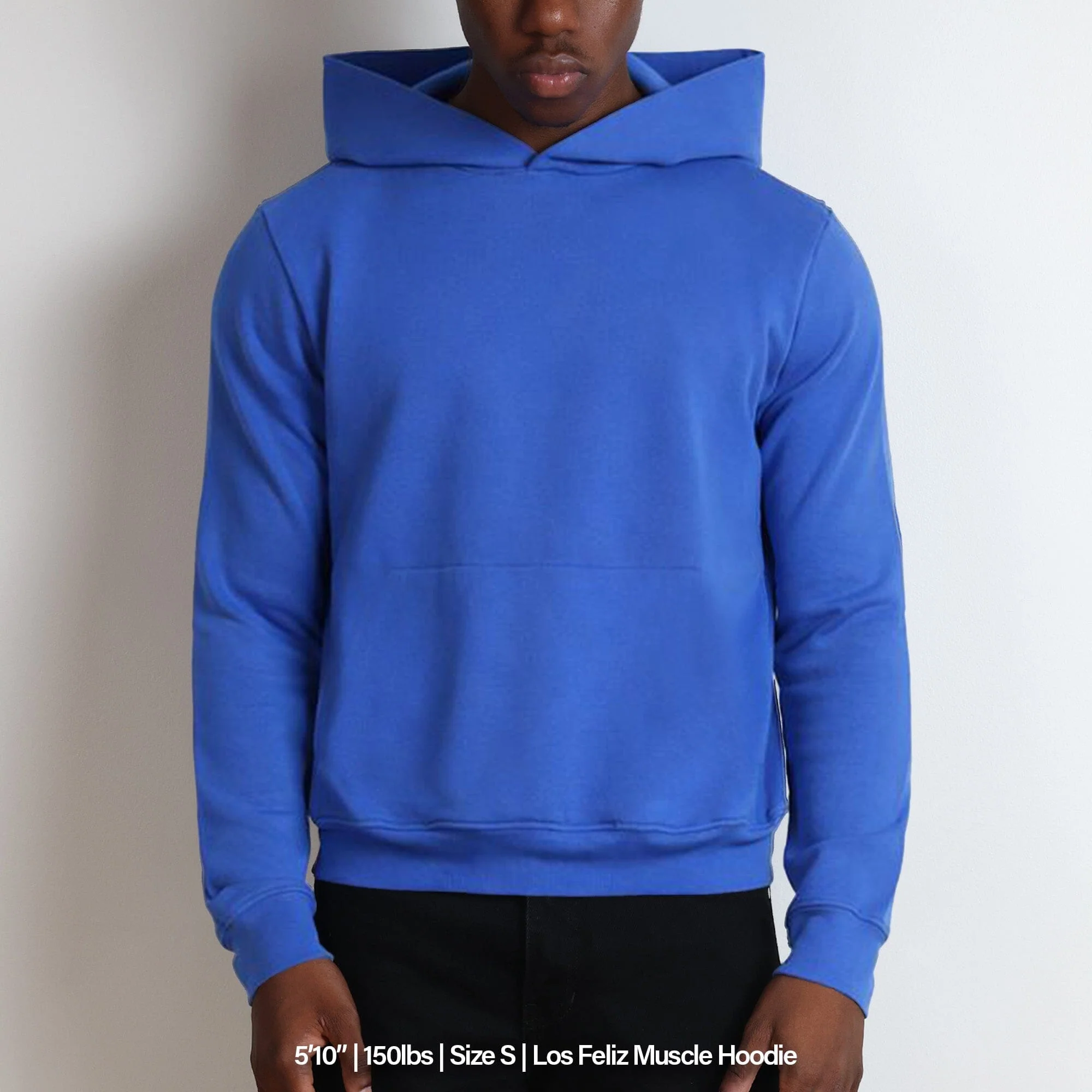 Los Feliz Crop Muscle Hoodie | Fitted - Image 3