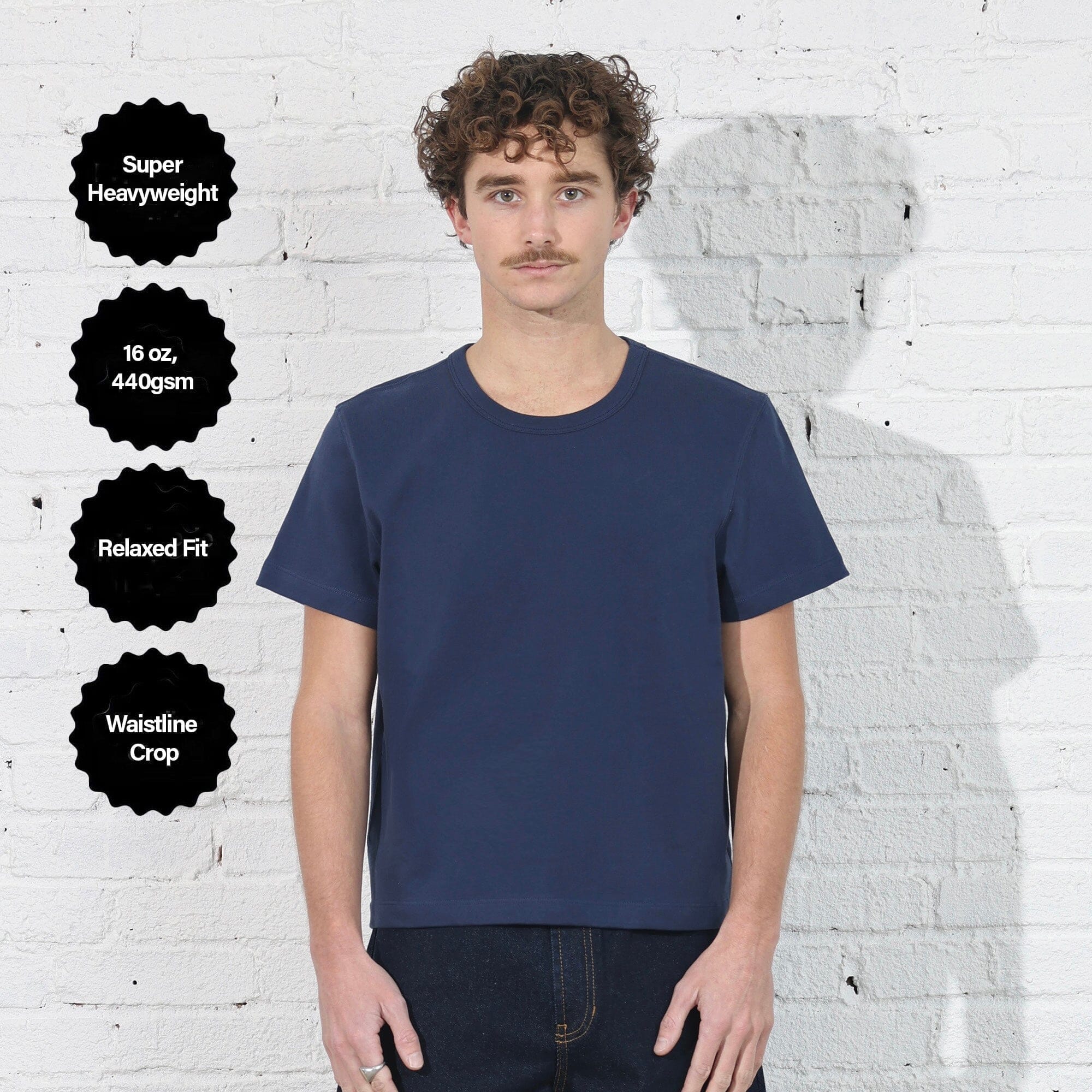 Larchmont Crop Tee | Heavyweight