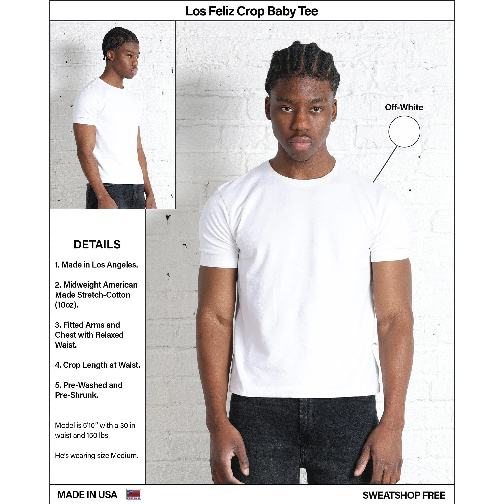 Los Feliz Crop Baby Tee - Image 6