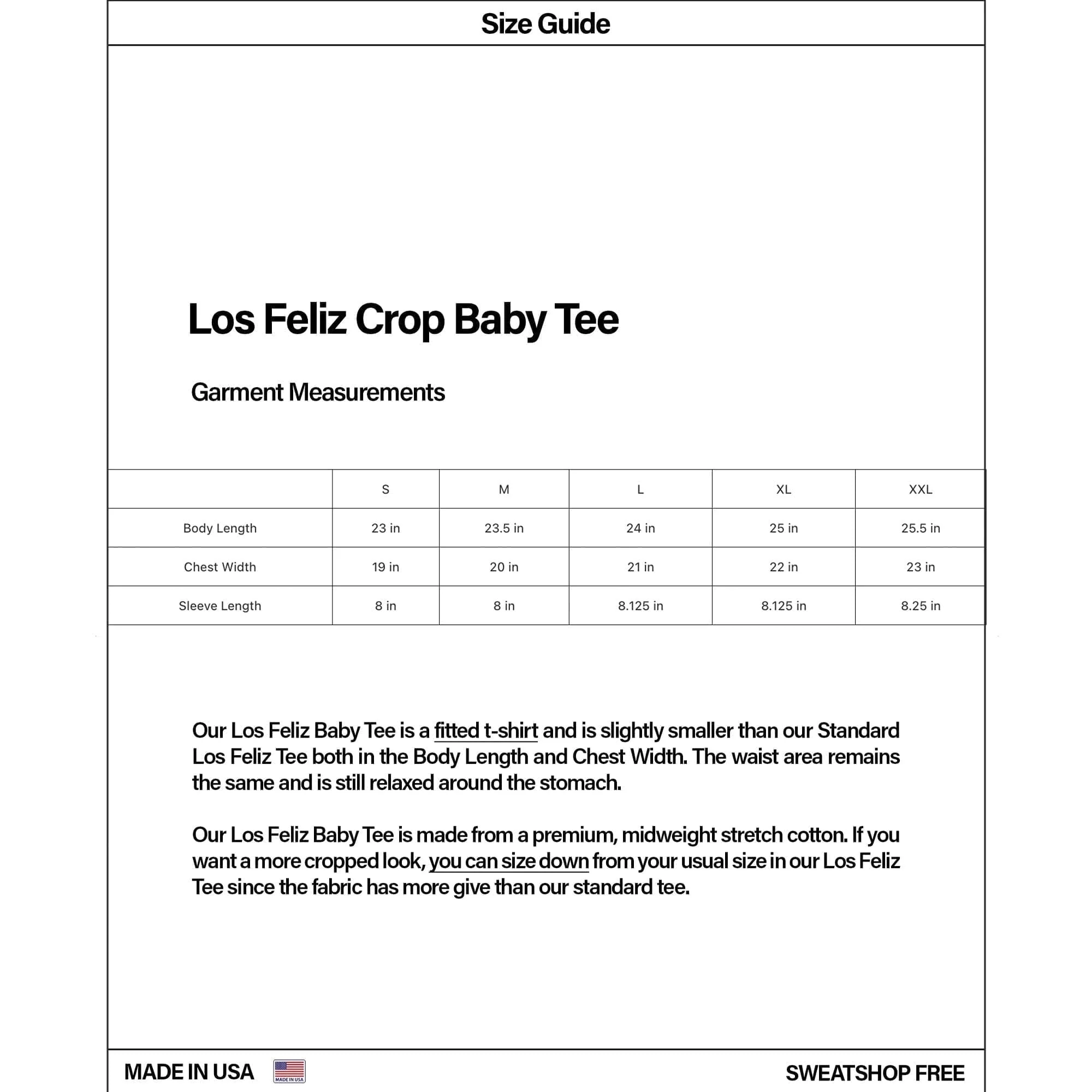 Los Feliz Crop Baby Tee - Image 8