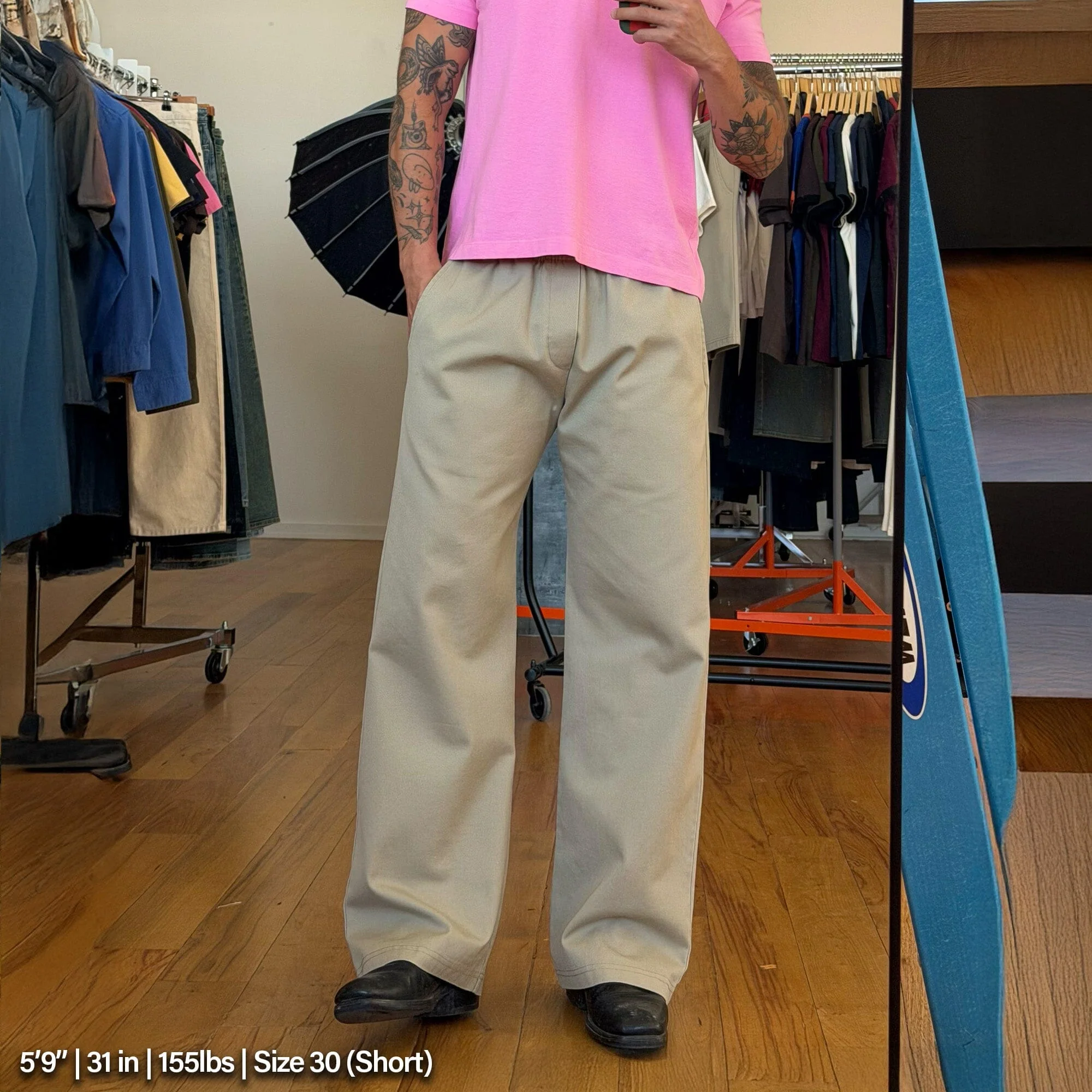 Malibu Pants II | Straight-Wide | Linair Twill - Image 10
