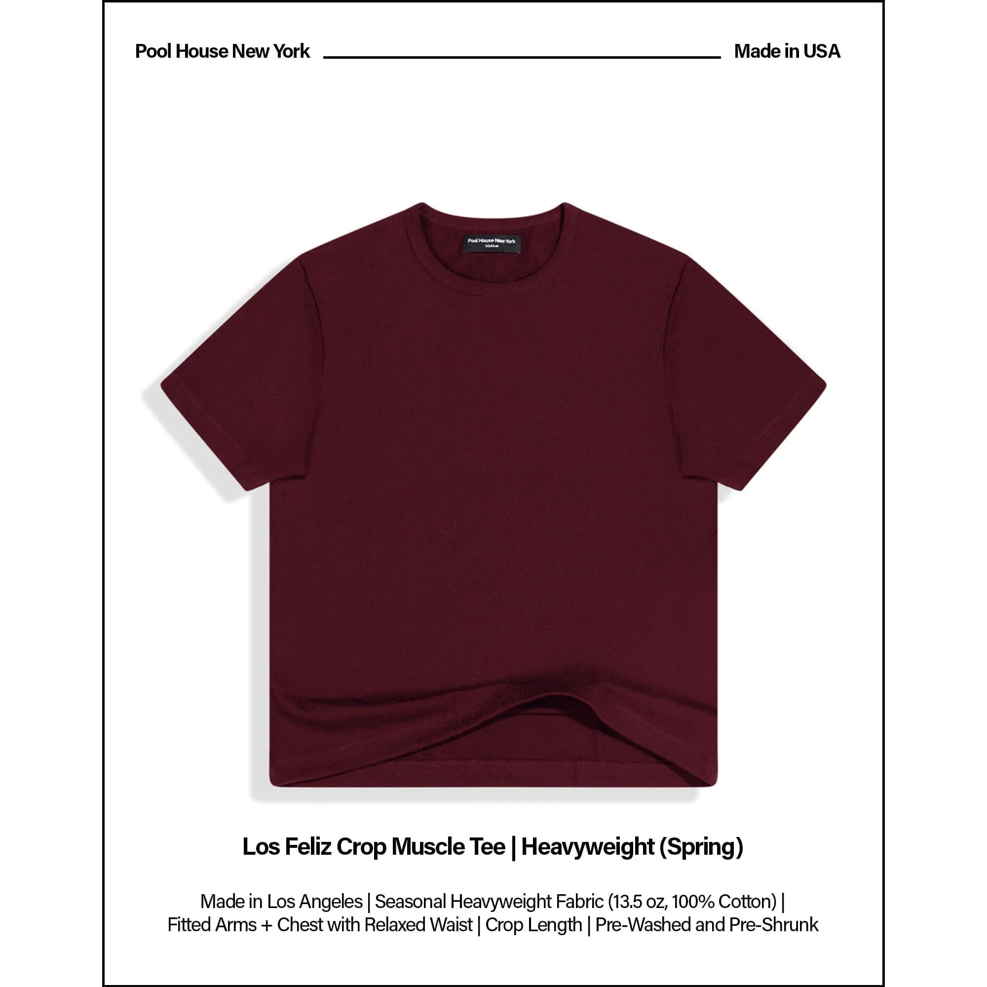 Los Feliz Crop Muscle Tee II | Heavyweight | 13.5oz