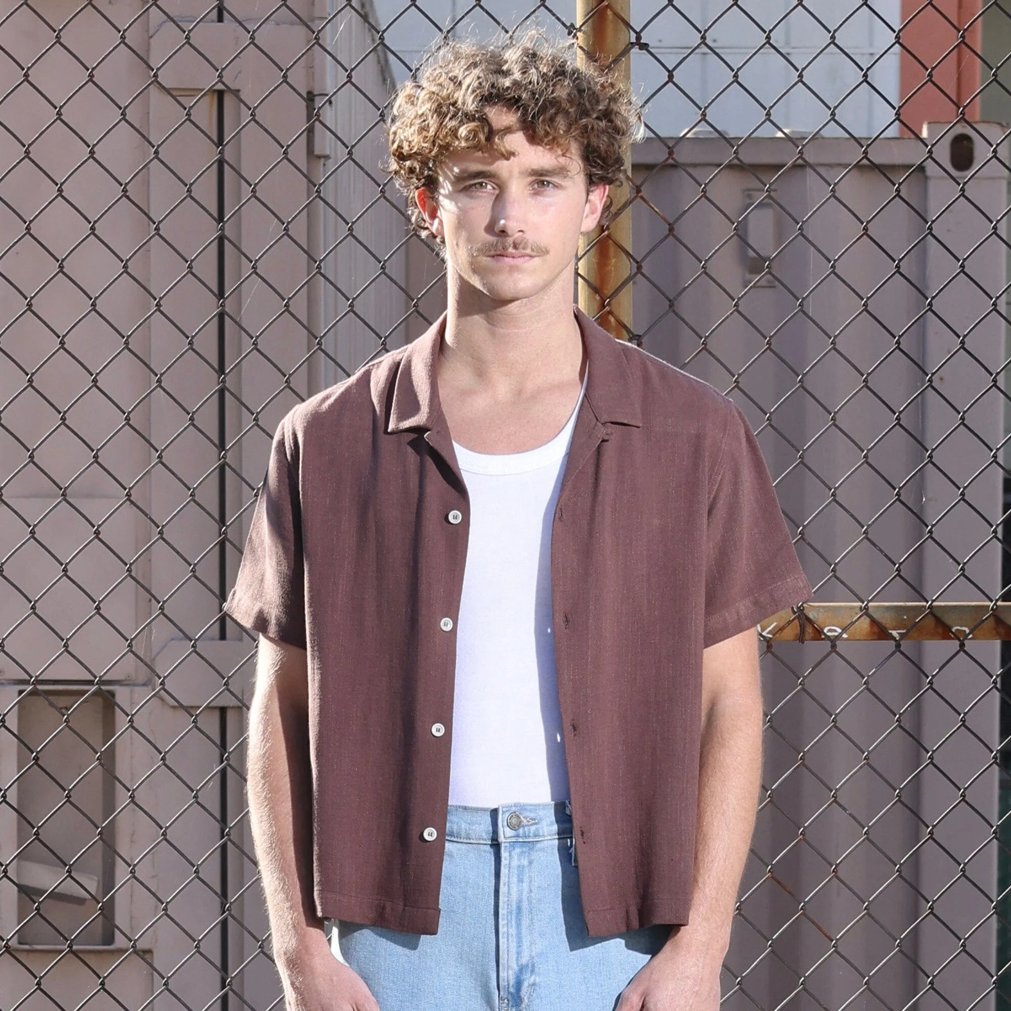 Rosewood Crop Button-Up (Short Sleeve) - Image 6