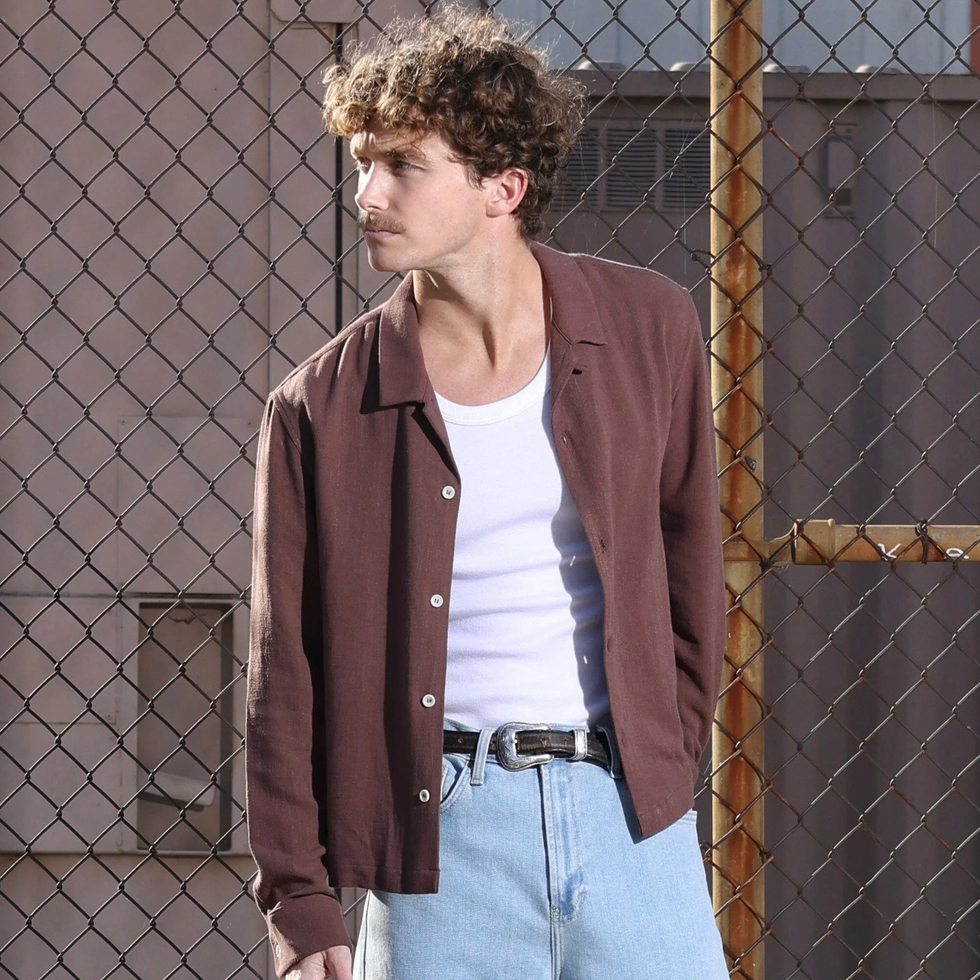 Rosewood Crop Button-Up II - Image 5