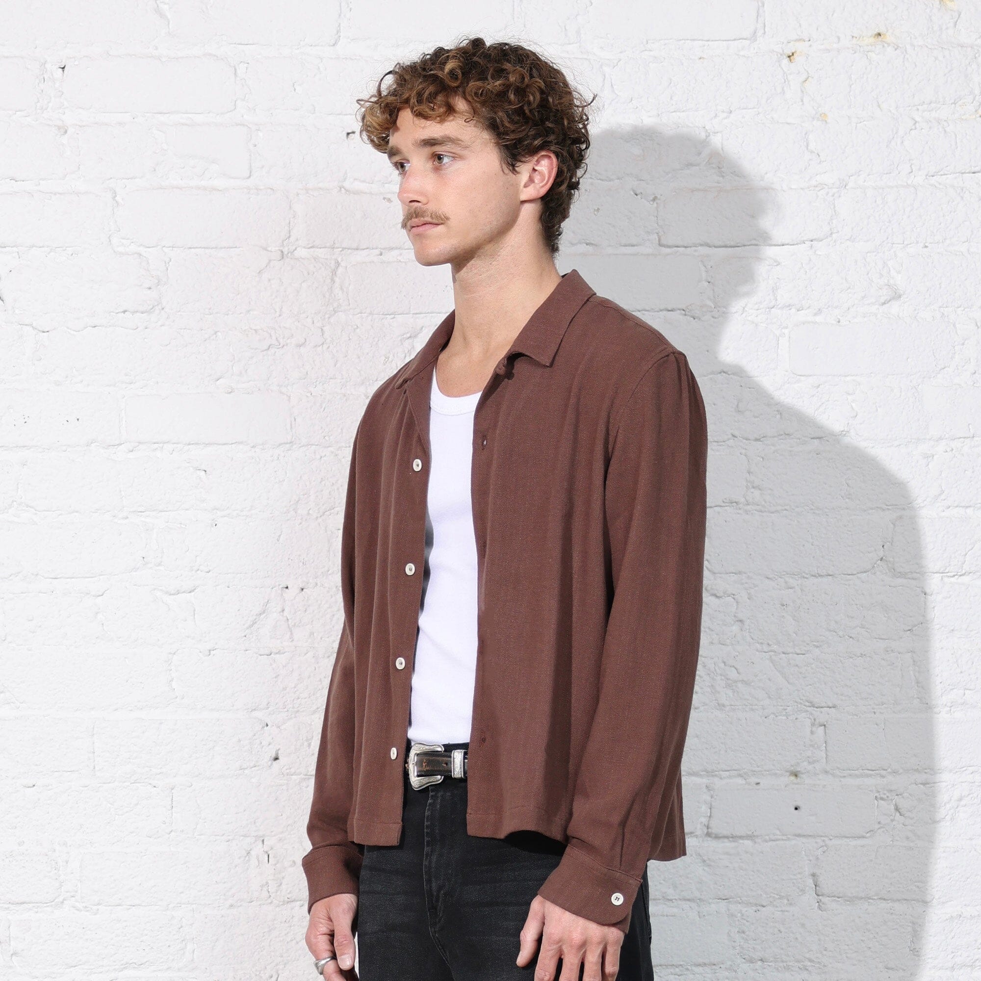 Rosewood Crop Button-Up II - Image 2
