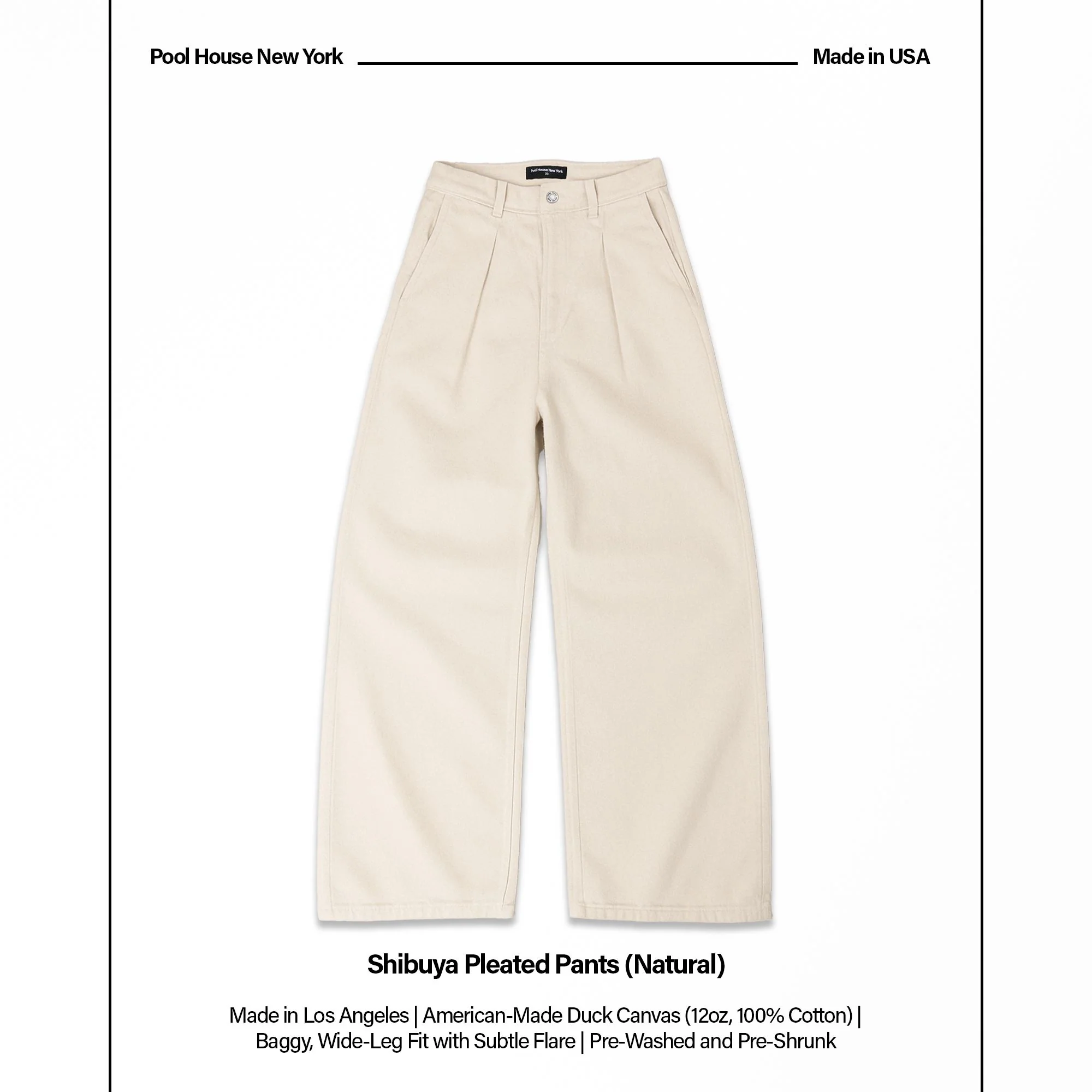 Shibuya Pleated Pants | Baggy. Wide-Leg - Image 2