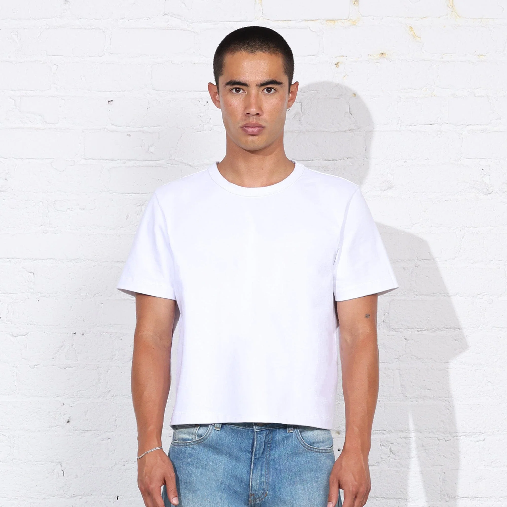 Larchmont Boxy Crop Tee | Heavyweight | 13.5oz - Image 3