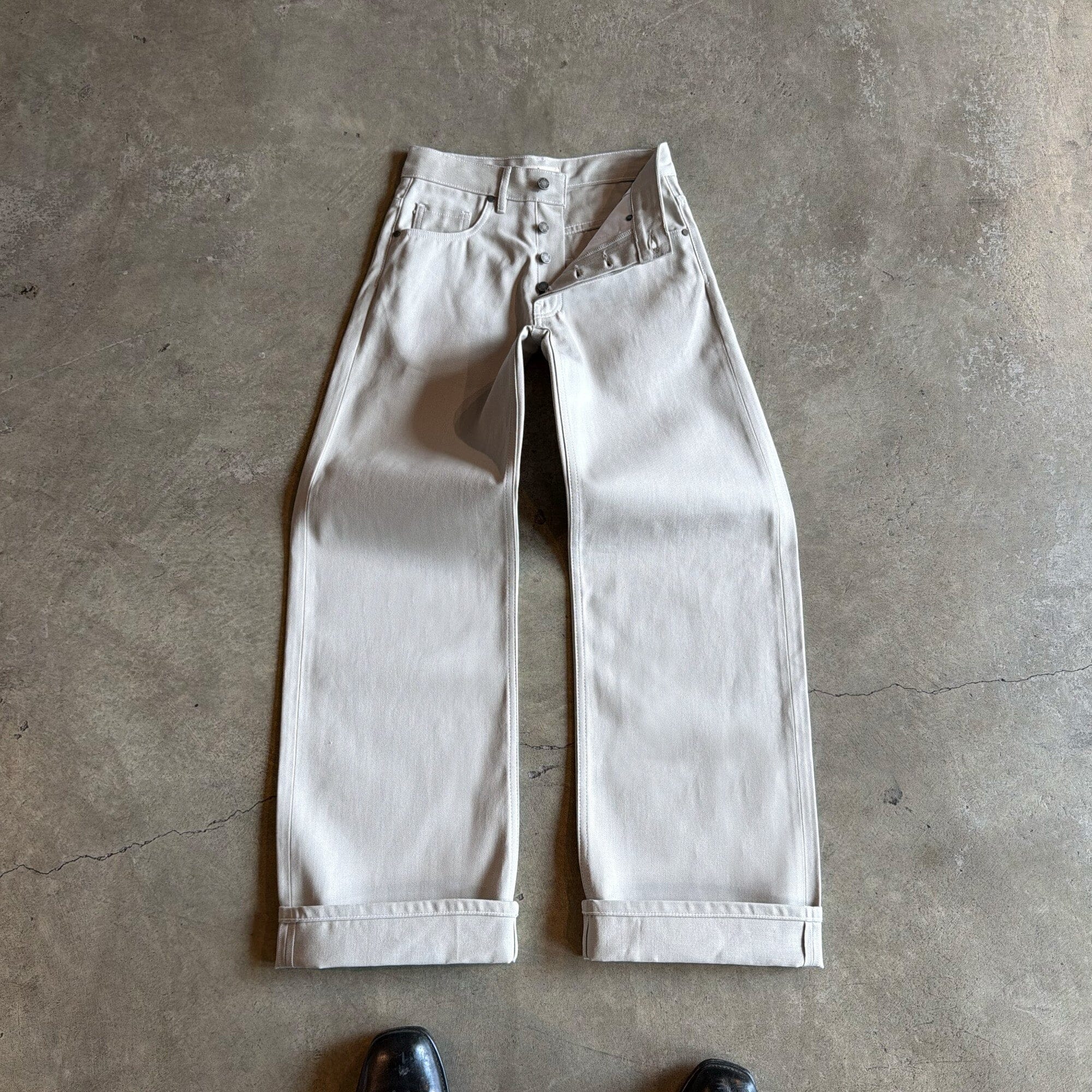 Tokyo Jeans | Straight-Wide | Off-White Selvedge - Image 4