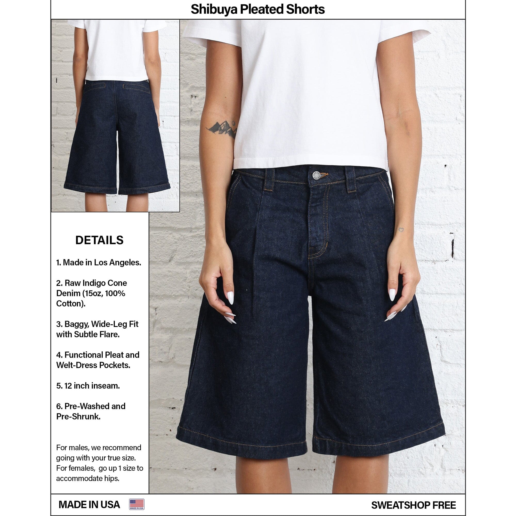 Shibuya Pleated Shorts | Baggy. Wide-Leg - Image 13