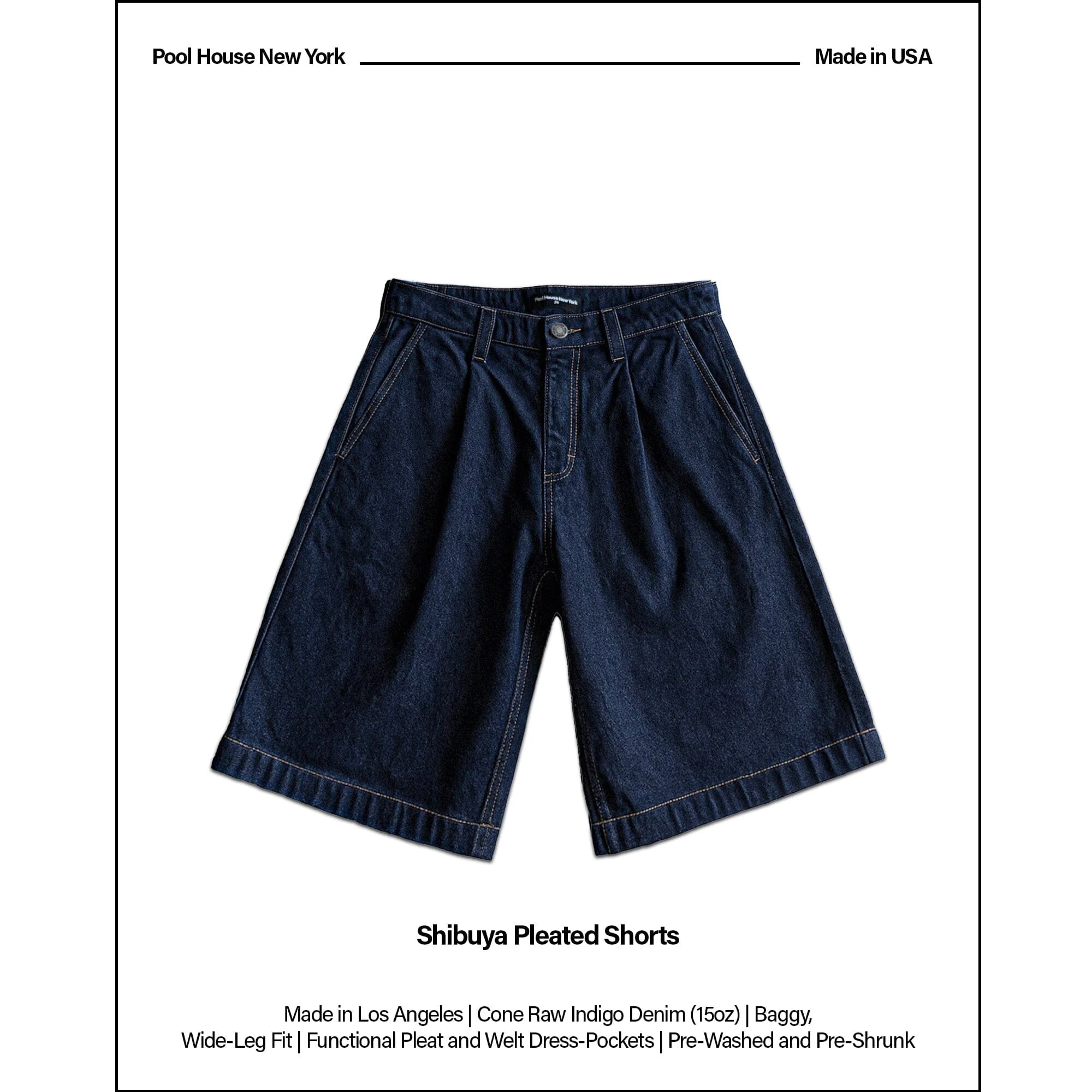 Shibuya Pleated Shorts | Baggy. Wide-Leg - Image 2