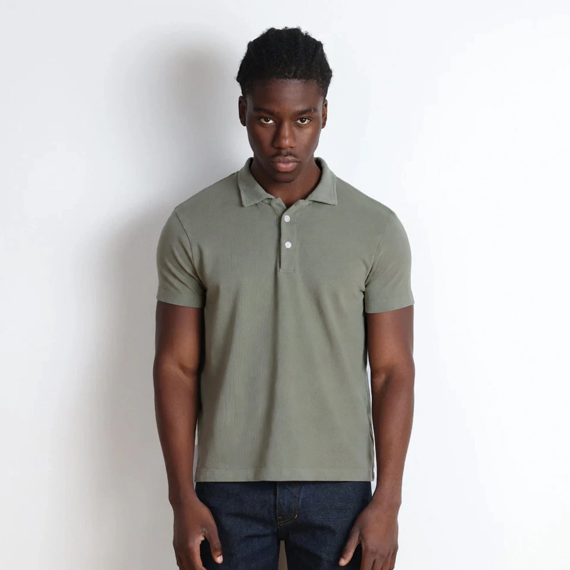 Los Feliz Crop Muscle Polo | Heavyknit