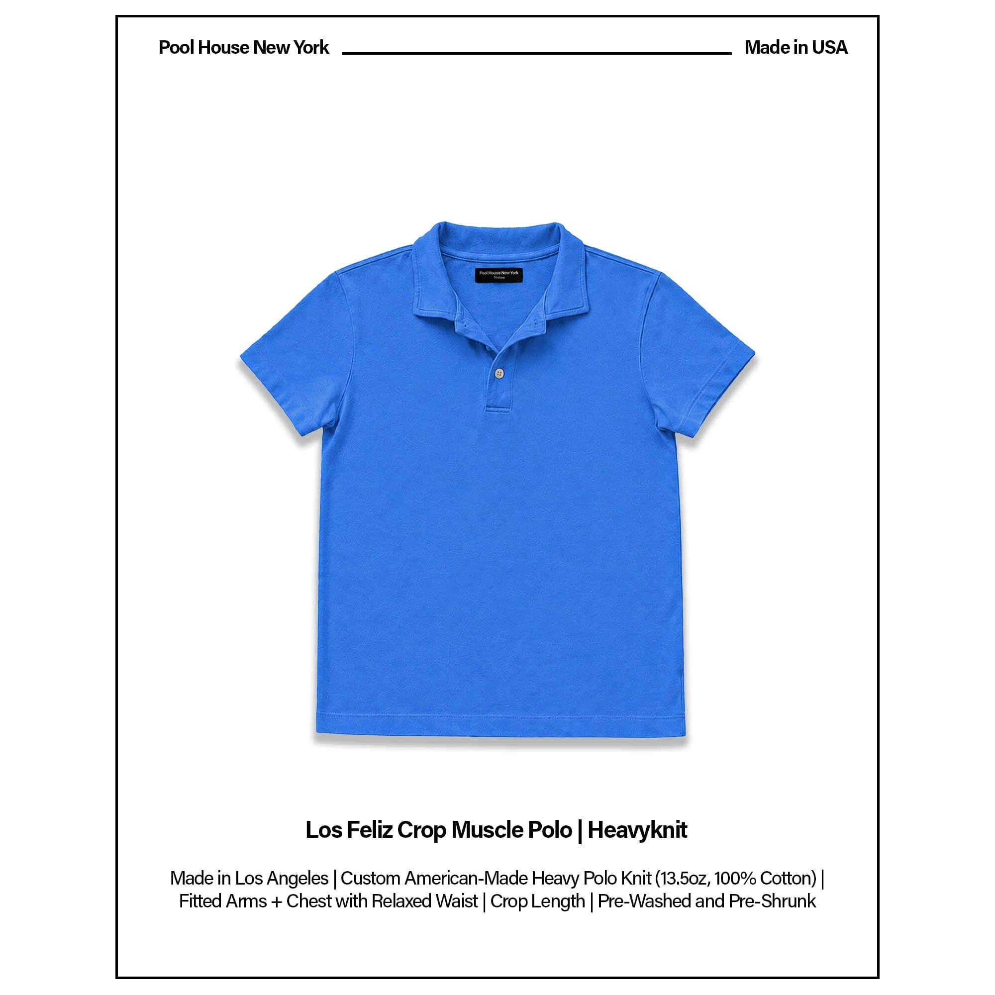 Los Feliz Crop Muscle Polo | Heavyknit - Image 2