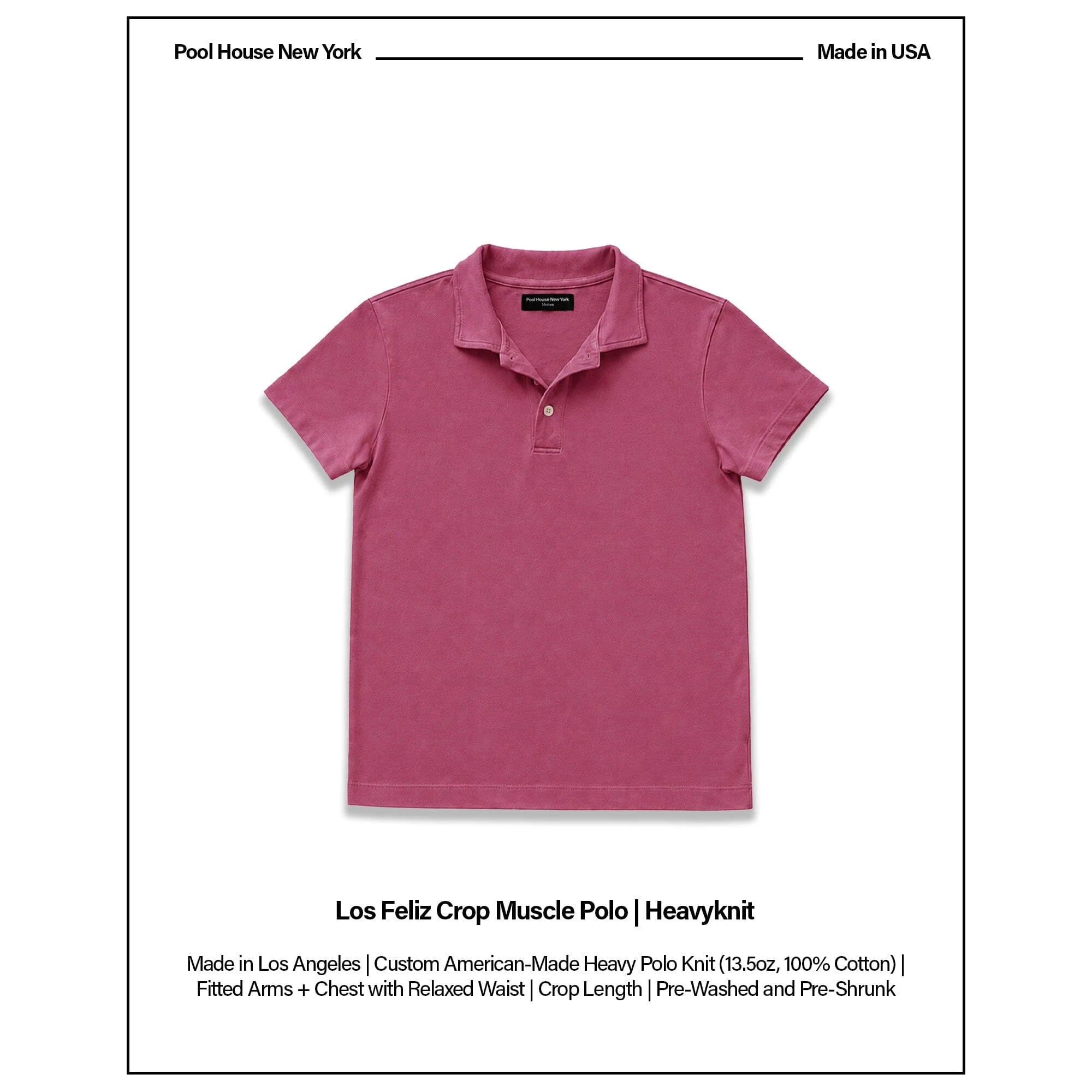 Los Feliz Crop Muscle Polo | Heavyknit - Image 2