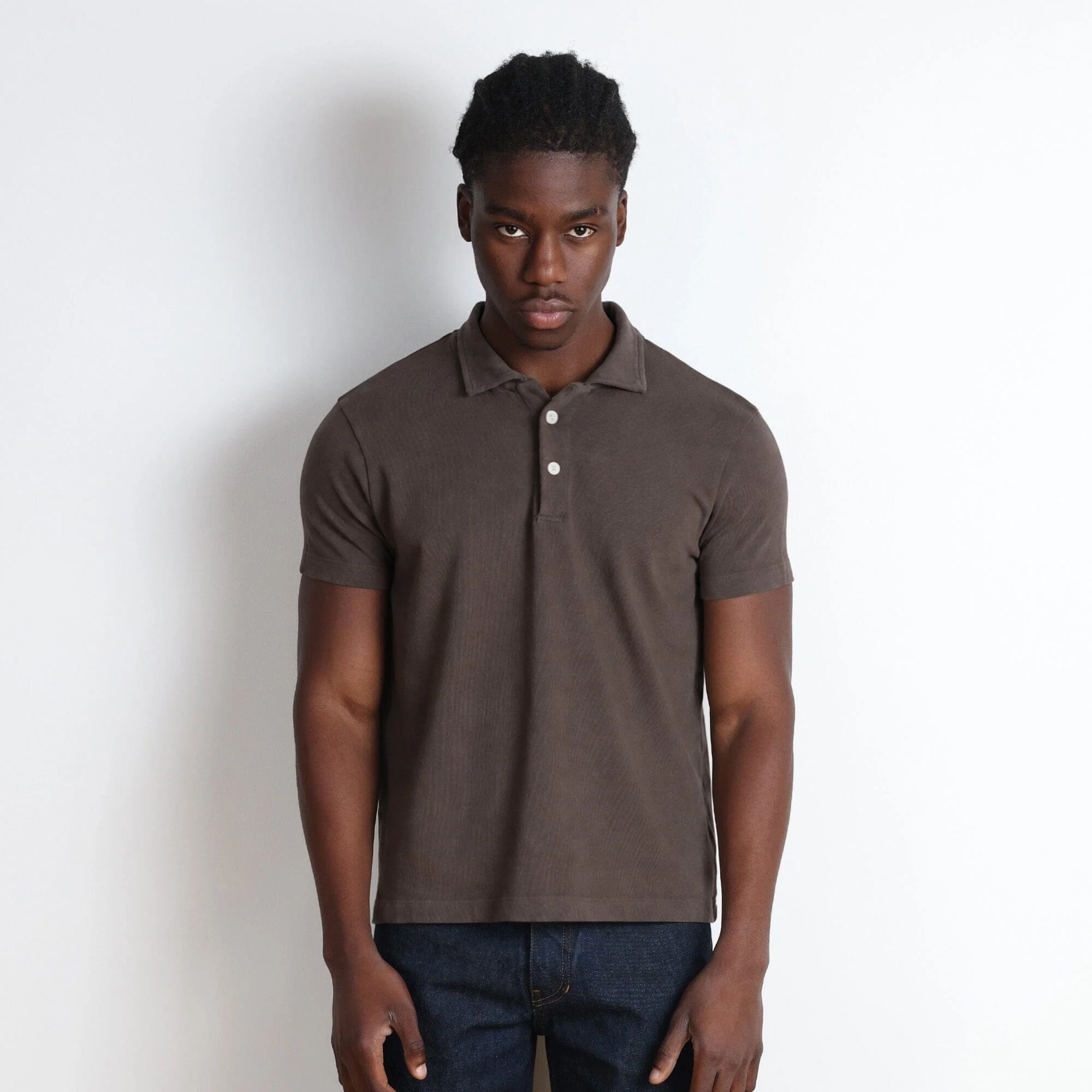 Los Feliz Crop Muscle Polo | Heavyknit