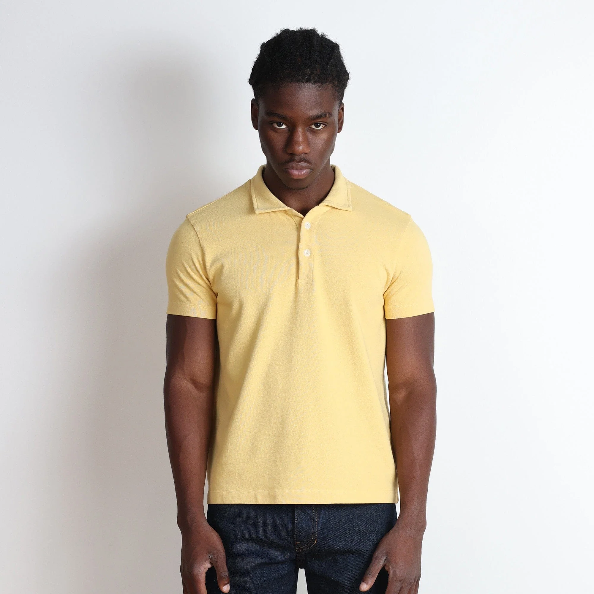 Los Feliz Crop Muscle Polo | Heavyknit