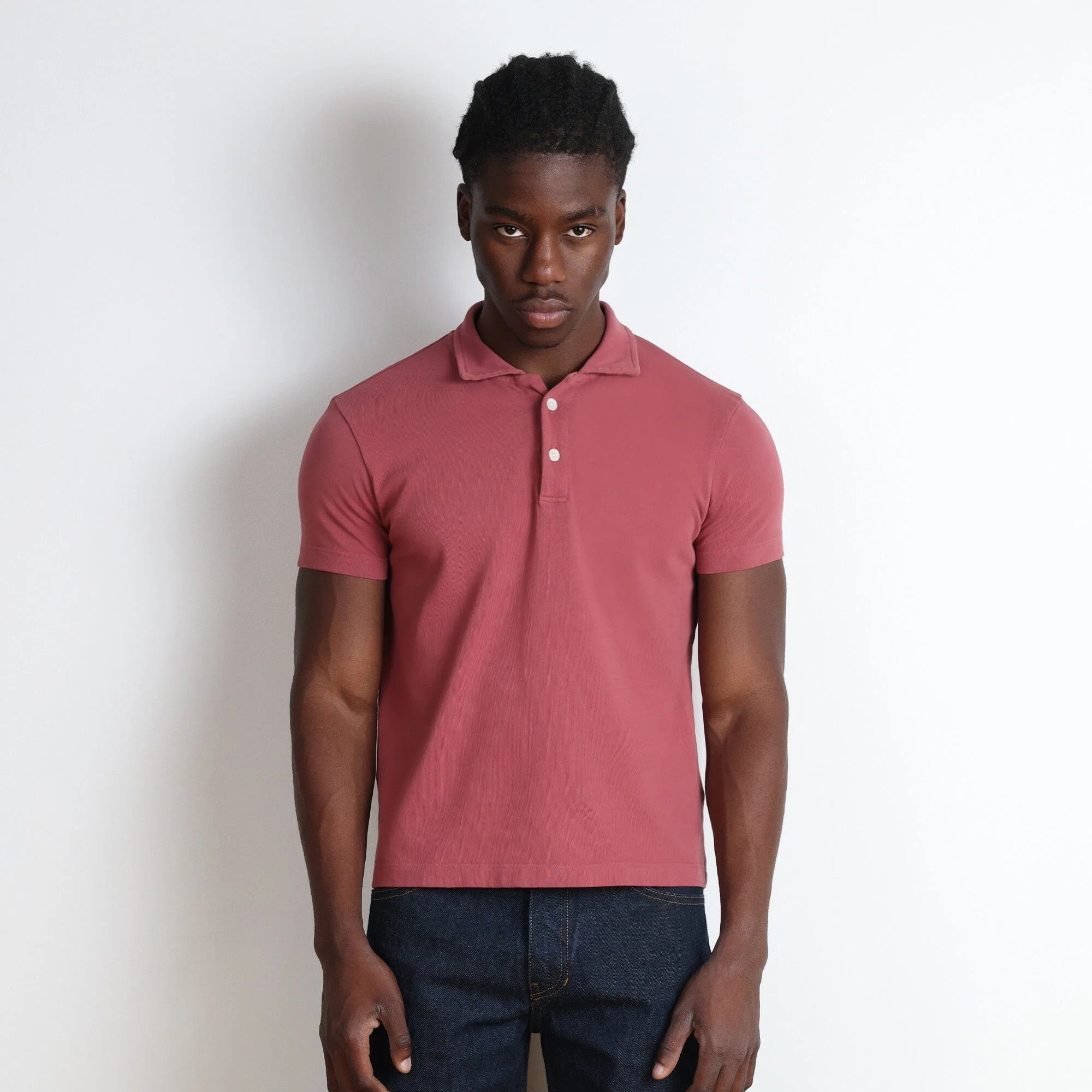 Los Feliz Crop Muscle Polo | Heavyknit