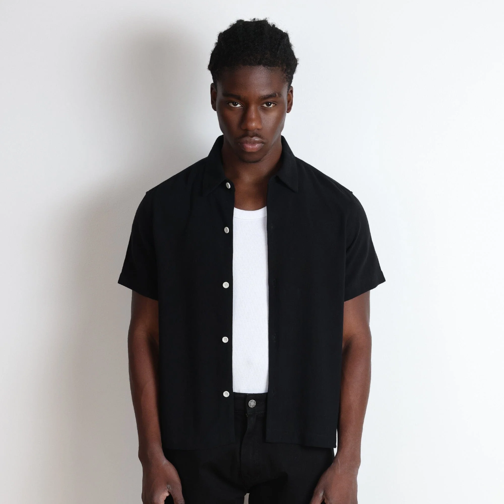 Rosewood Crop Button-Up II | Linen