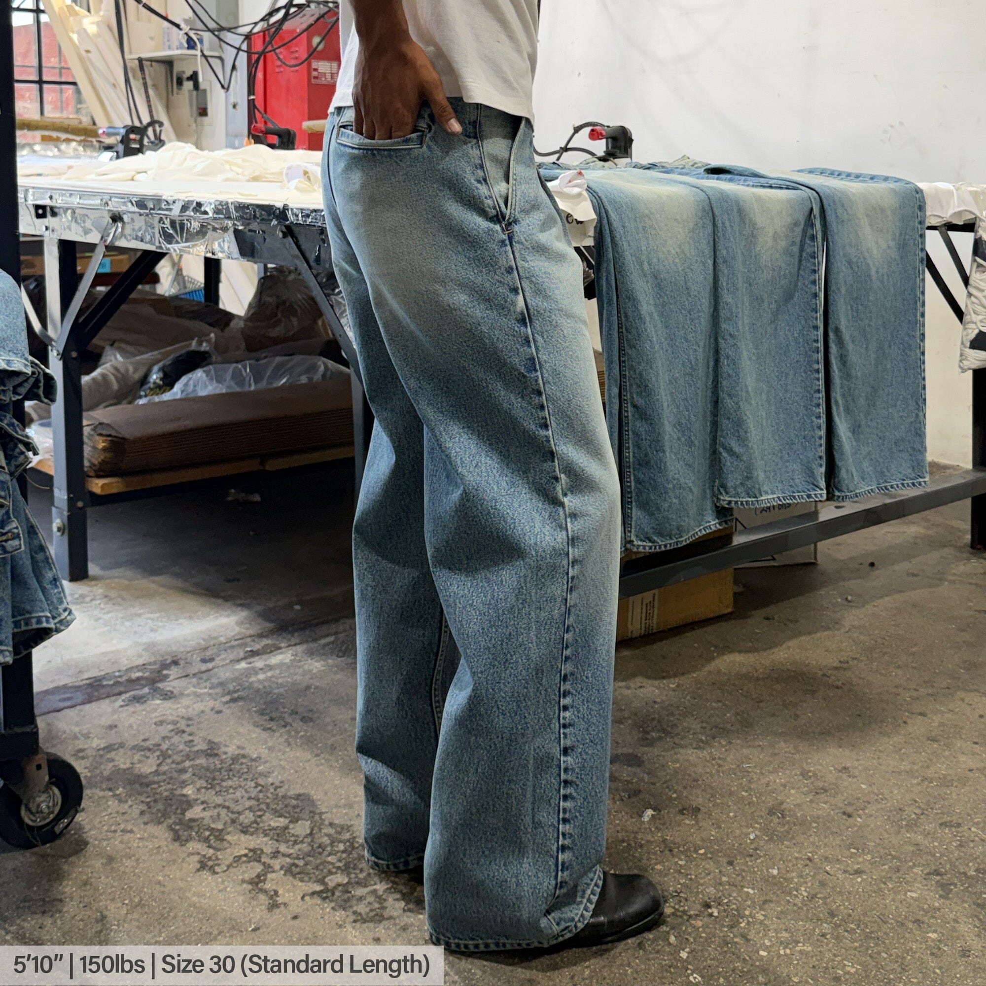 Shibuya Pleated Jeans | Straight-Wide Leg - Image 8