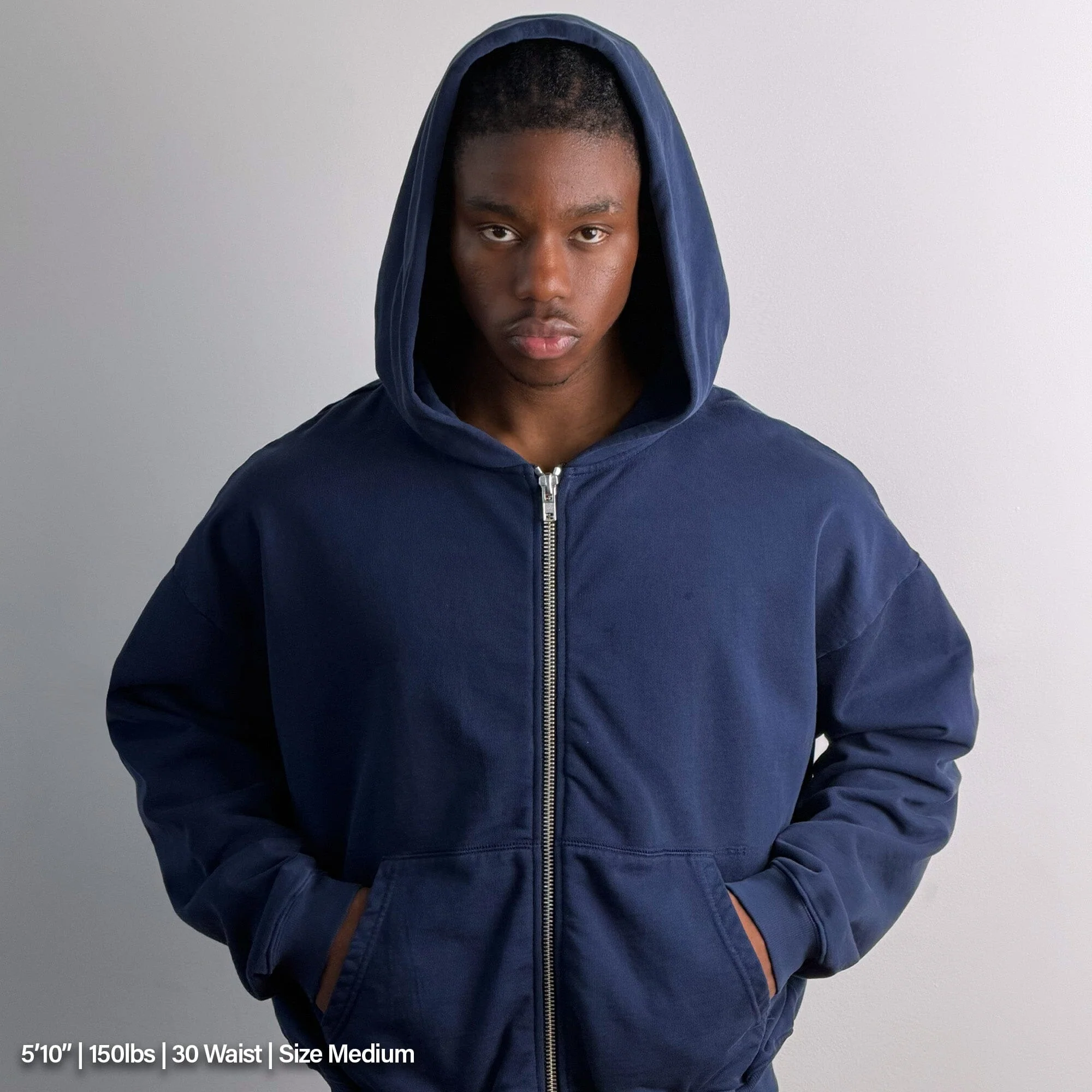 Bleecker Cinched Crop Zip-Up | Relaxed. Drop-Shoulder - Image 5