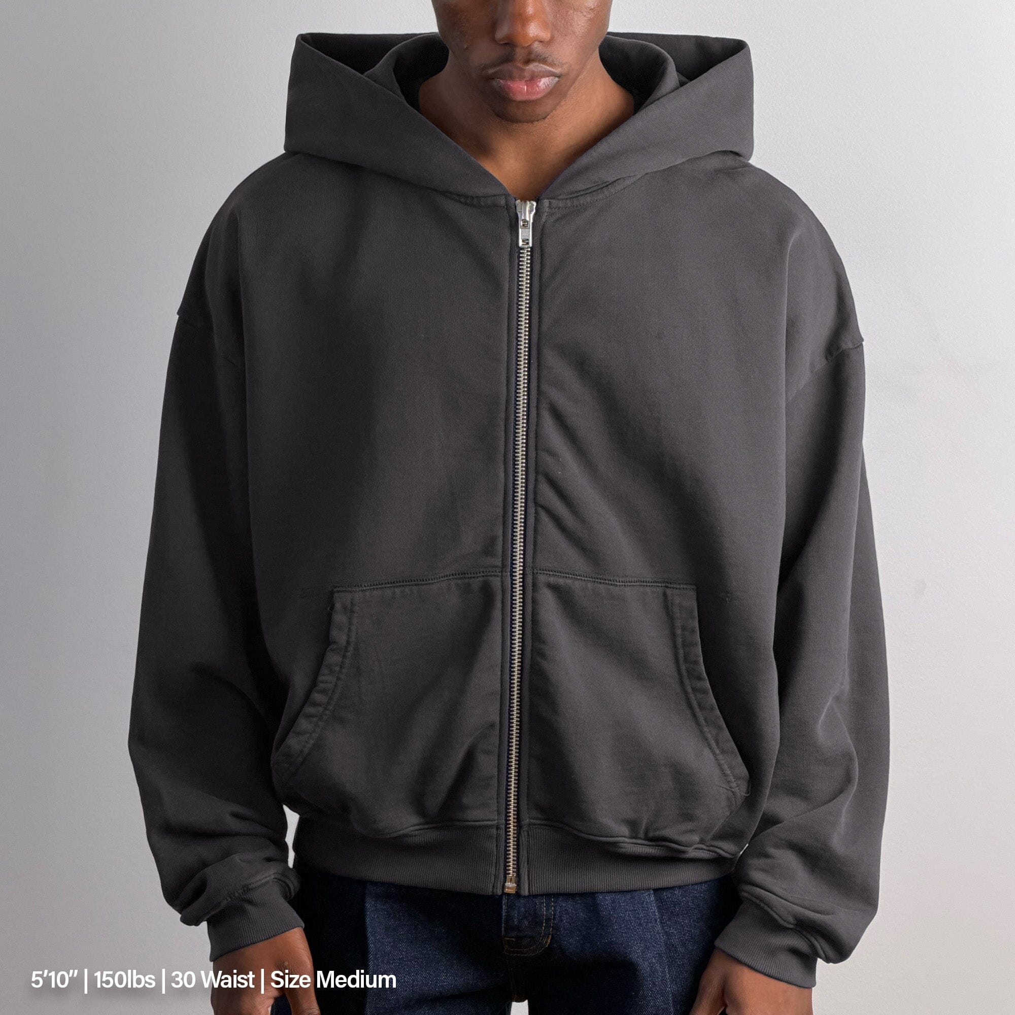 Bleecker Cinched Crop Zip-Up | Relaxed. Drop-Shoulder - Image 3