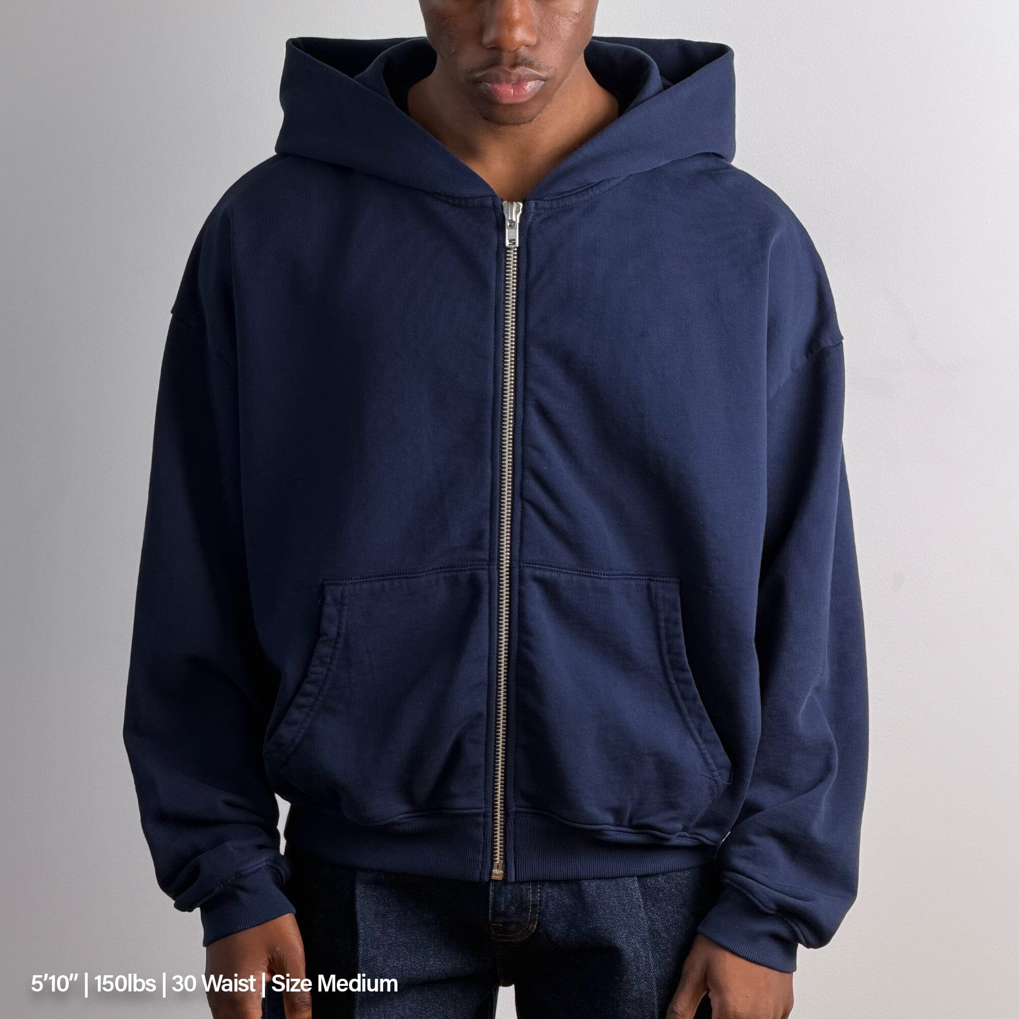 Bleecker Cinched Crop Zip-Up | Relaxed. Drop-Shoulder - Image 3