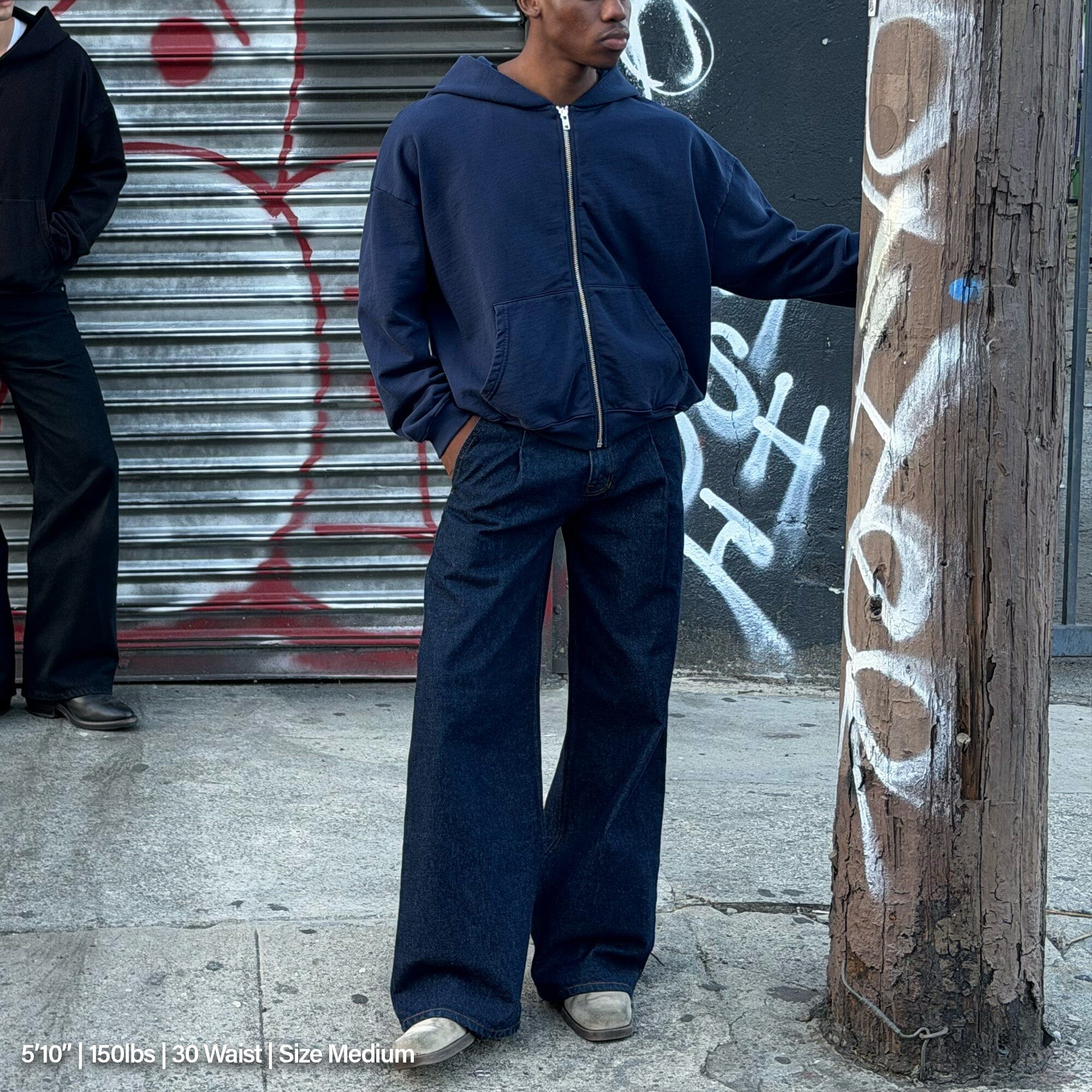 Bleecker Cinched Crop Zip-Up | Relaxed. Drop-Shoulder - Image 6