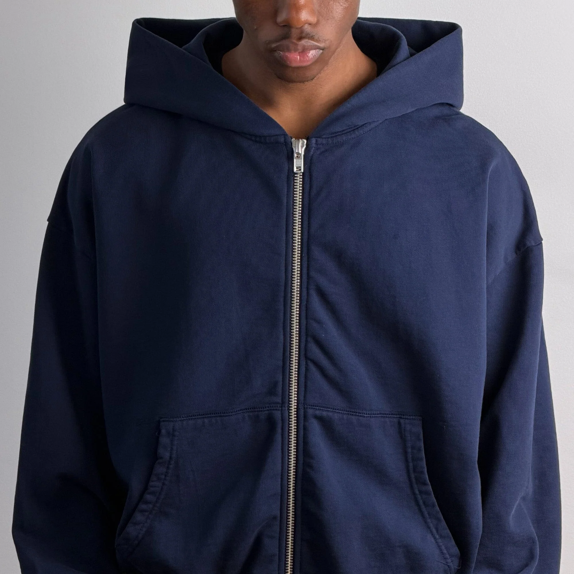 Bleecker Cinched Crop Zip-Up | Relaxed. Drop-Shoulder - Image 4
