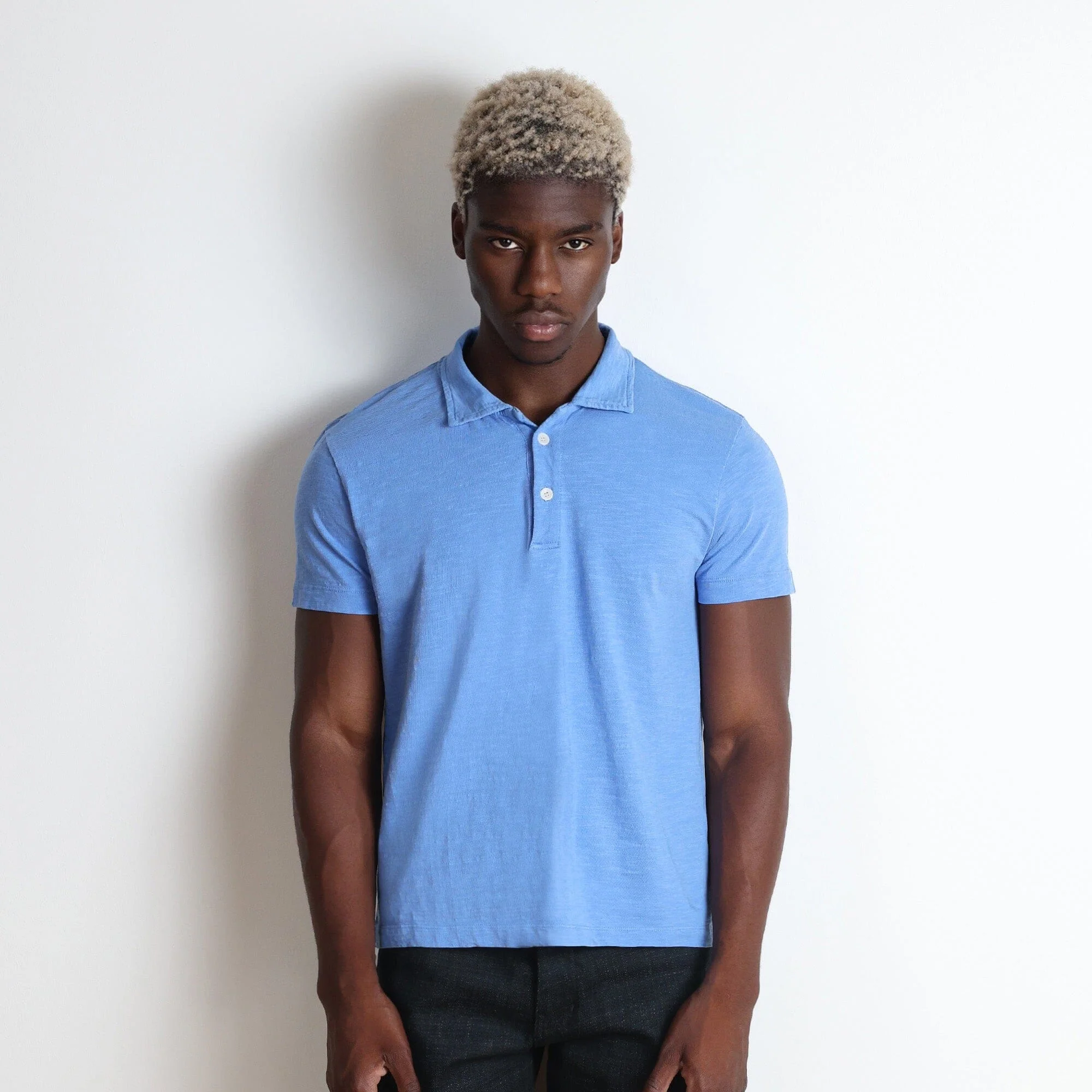 Los Feliz Crop Muscle Polo | Slub
