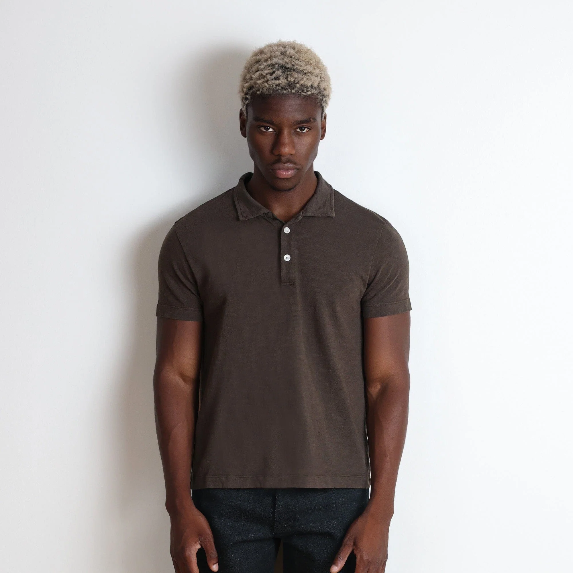 Los Feliz Crop Muscle Polo | Slub