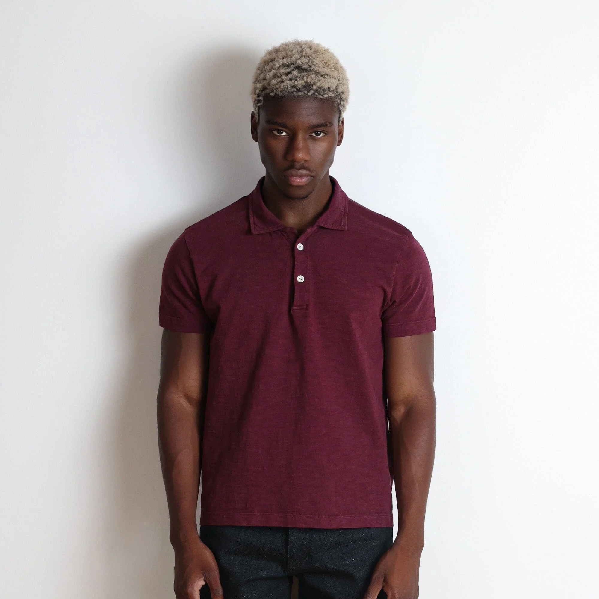 Los Feliz Crop Muscle Polo | Slub