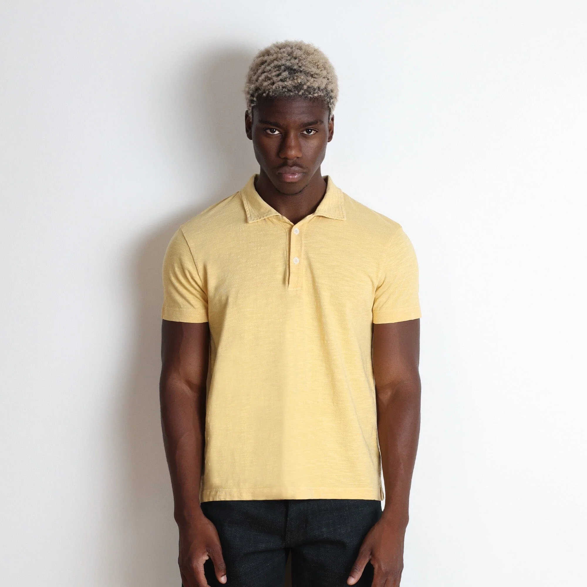 Los Feliz Crop Muscle Polo | Slub