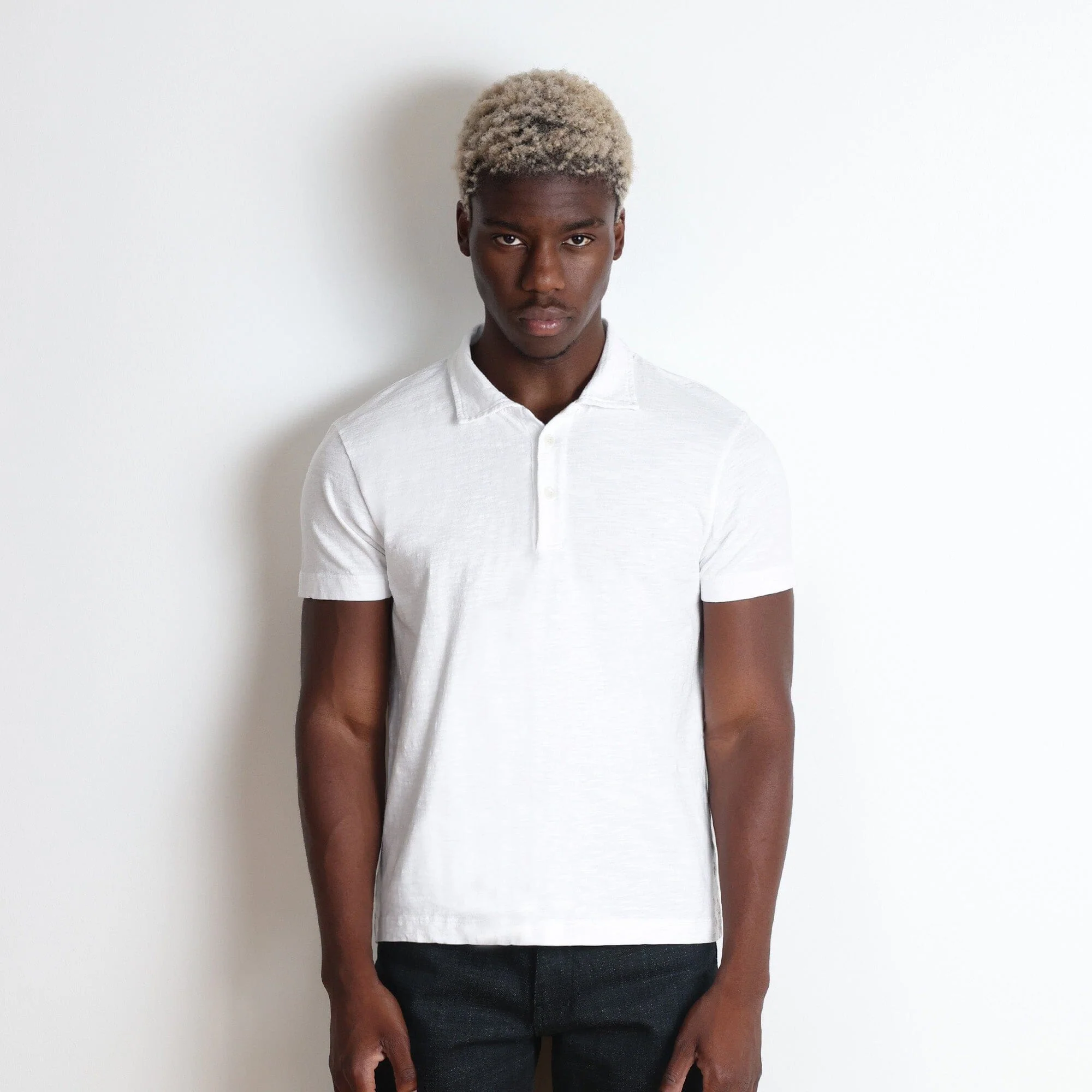 Los Feliz Crop Muscle Polo | Slub