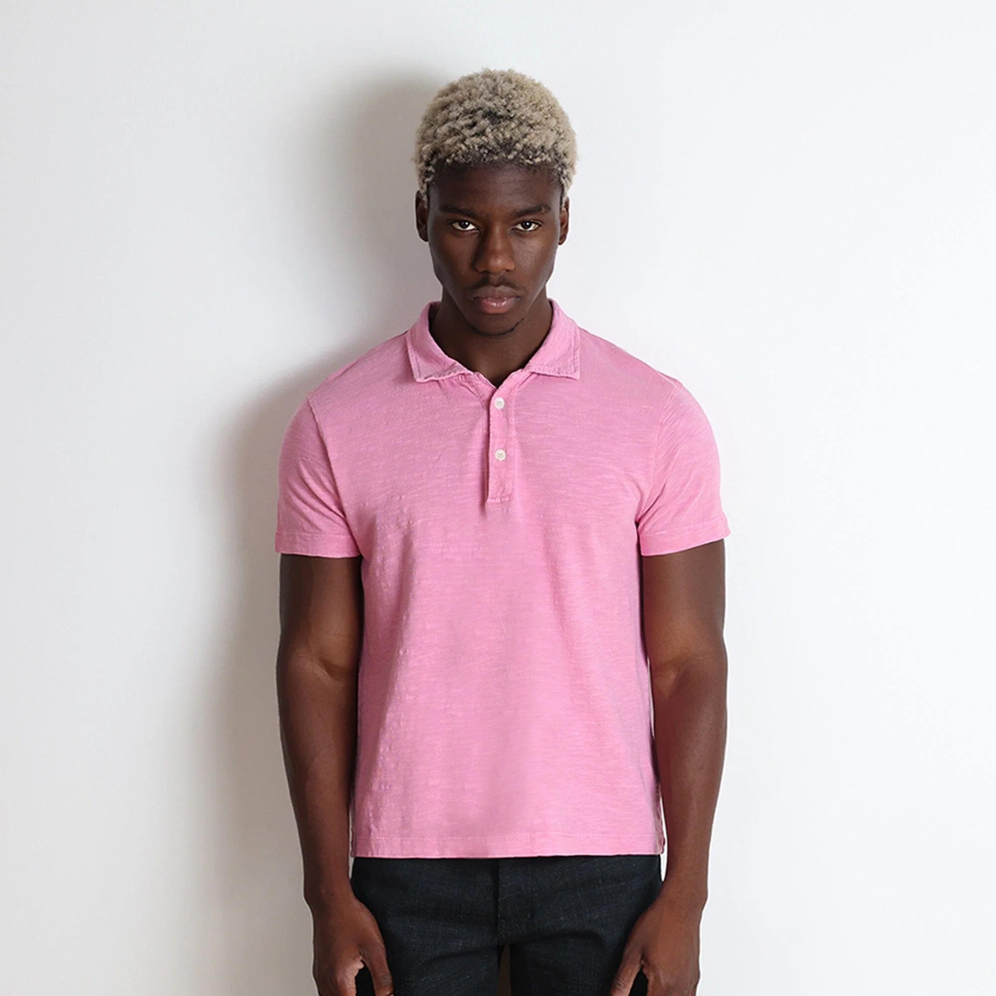 Los Feliz Crop Muscle Polo | Slub
