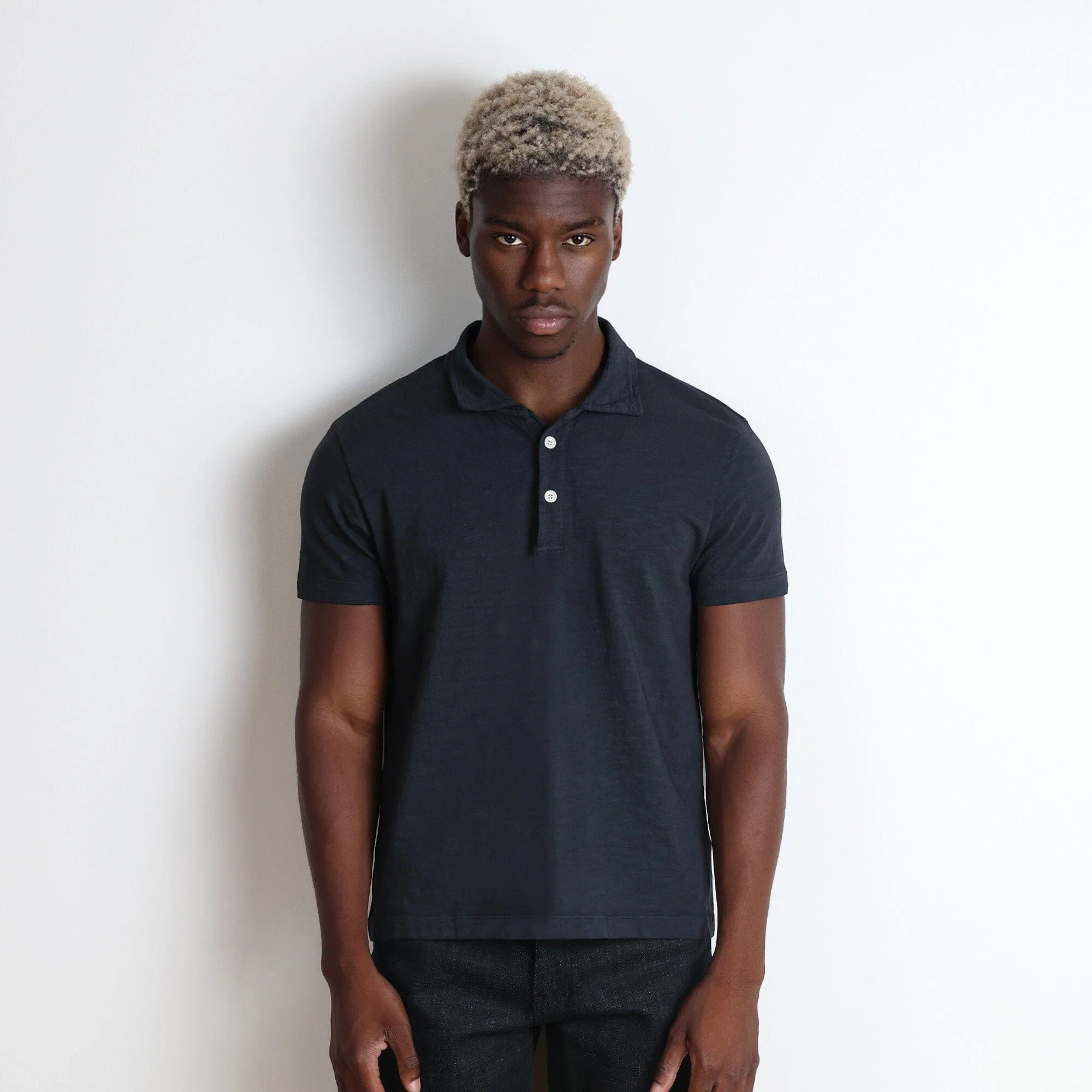 Los Feliz Crop Muscle Polo | Slub