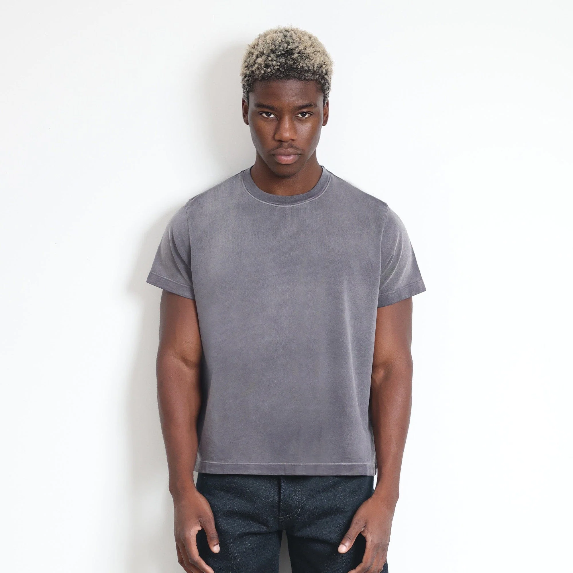 Silverlake Crop Tee III | Boxy. Relaxed Fit | Sun-Faded