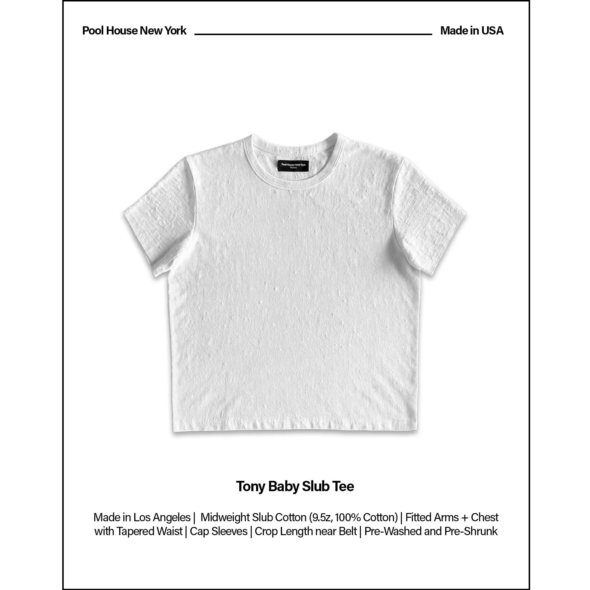 Tony Baby Tee | Slub | Mens - Image 2