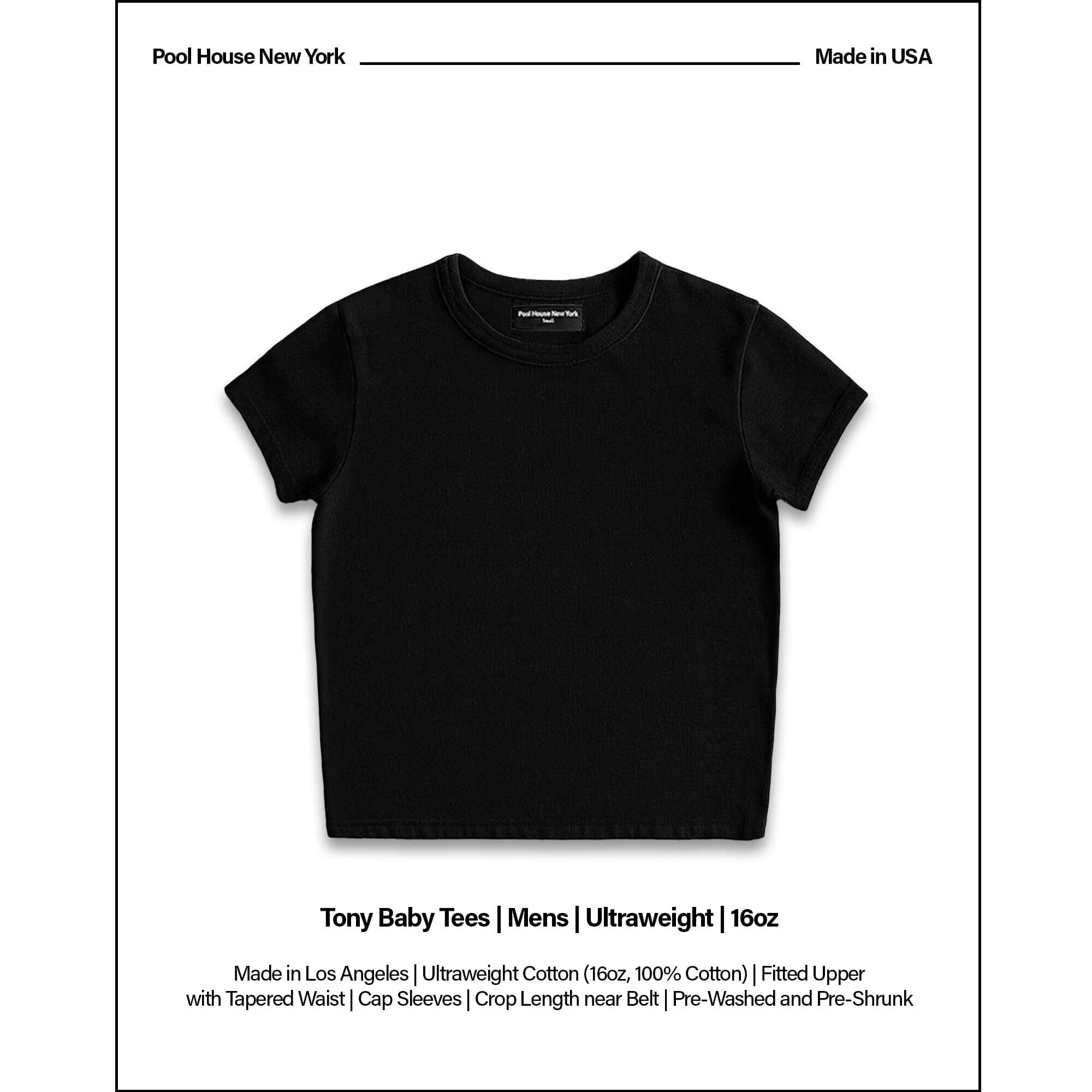 Tony Baby Tee | Mens | Ultraweight | 16oz - Image 2