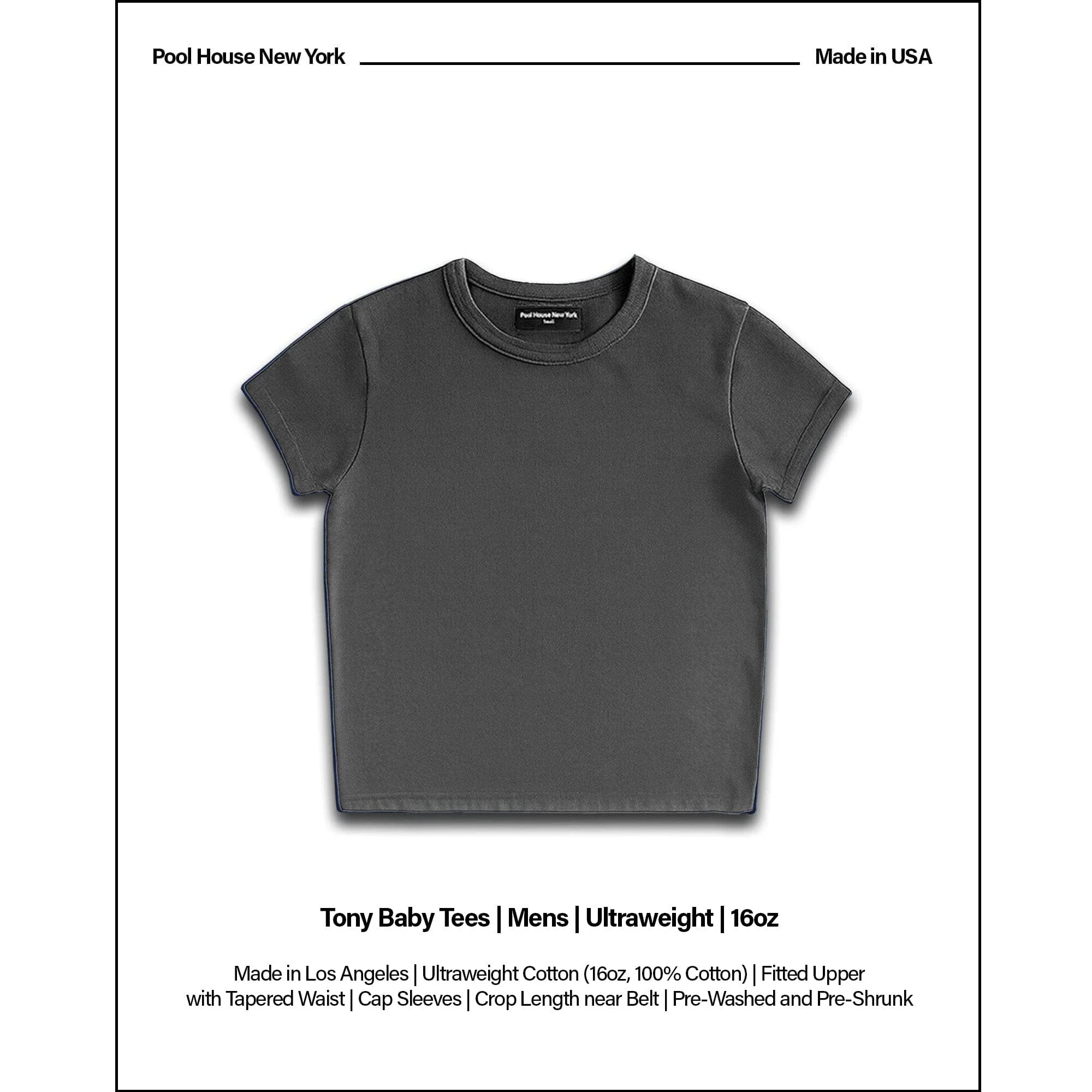 Tony Baby Tee | Mens | Ultraweight | 16oz - Image 2