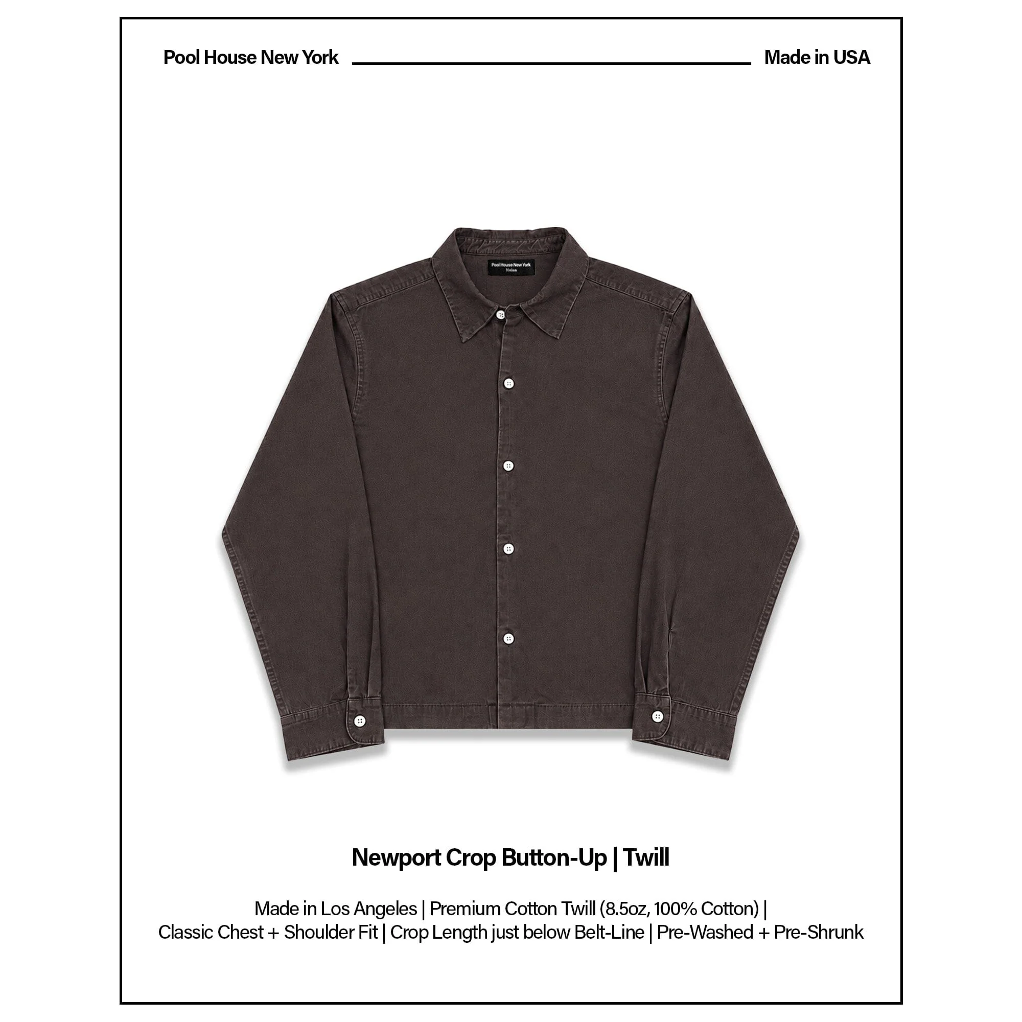 Newport Crop Button-Up II | Twill - Image 2